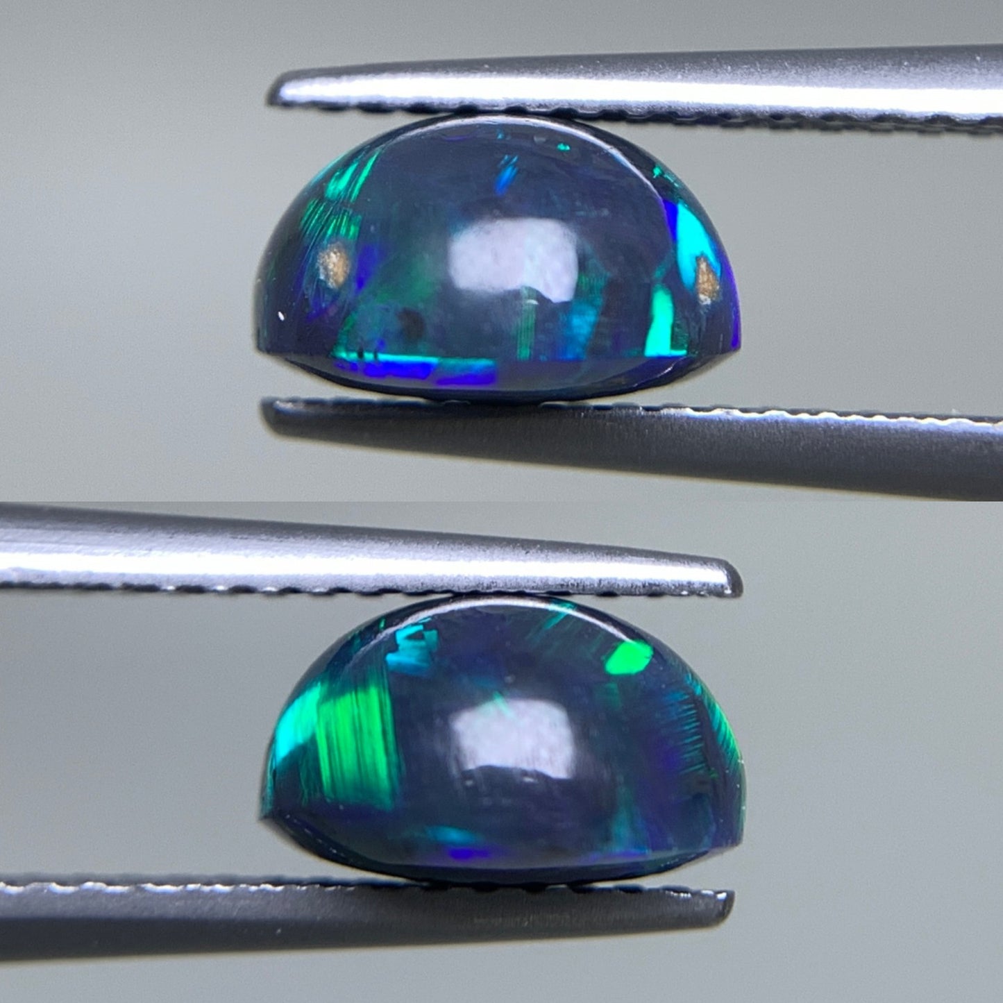 ブラックオパール 天然  2.282ct  中央宝石ソーティング付き  8.7㎜×8.6㎜×5.1㎜  ルース（ 裸石 ） 5771Y