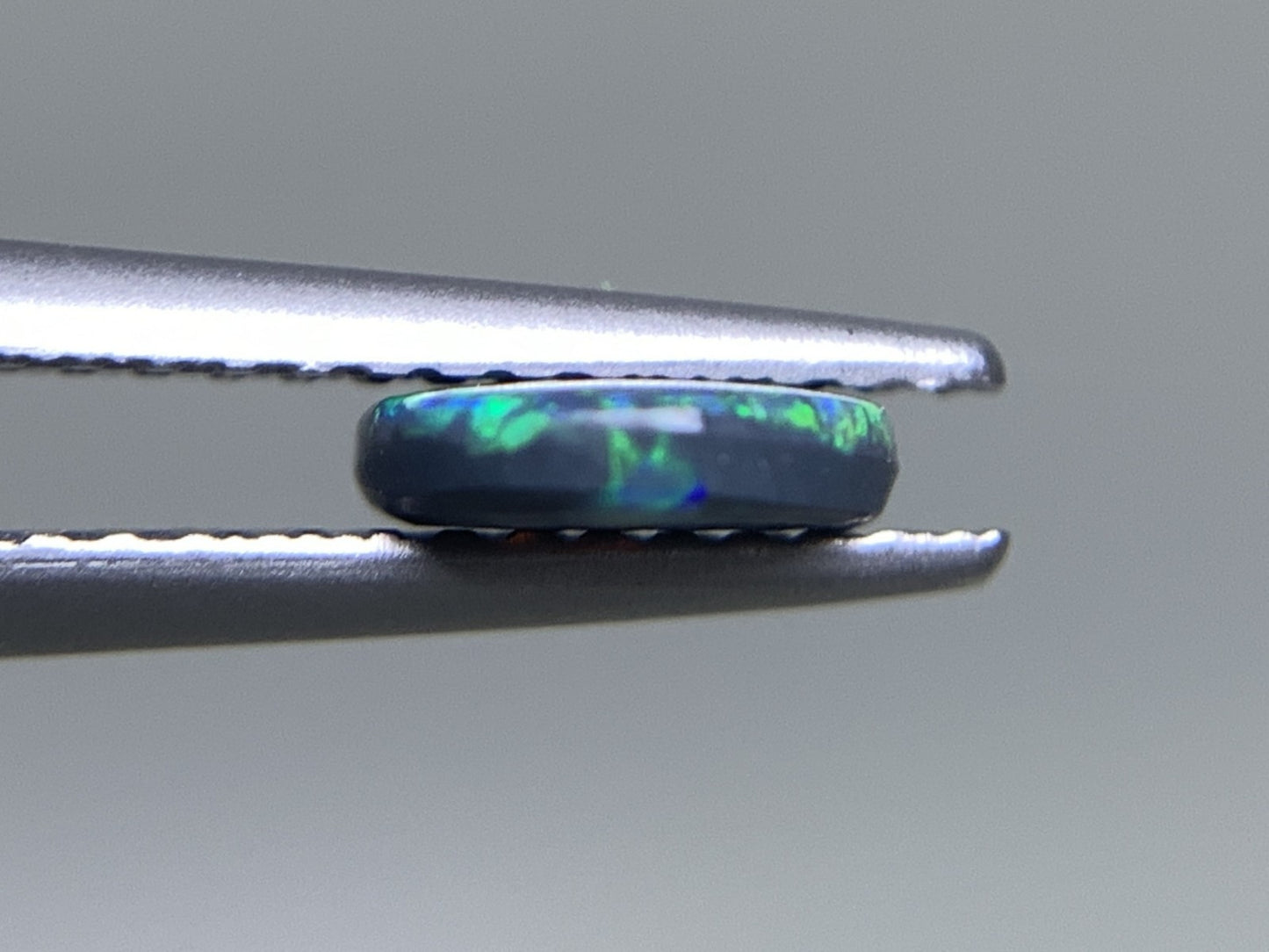 ブラックオパール 天然  0.631ct  宝石ソーティング付き  8.2㎜×6.3㎜×1.6㎜ ルース（ 裸石 ）  5754Y