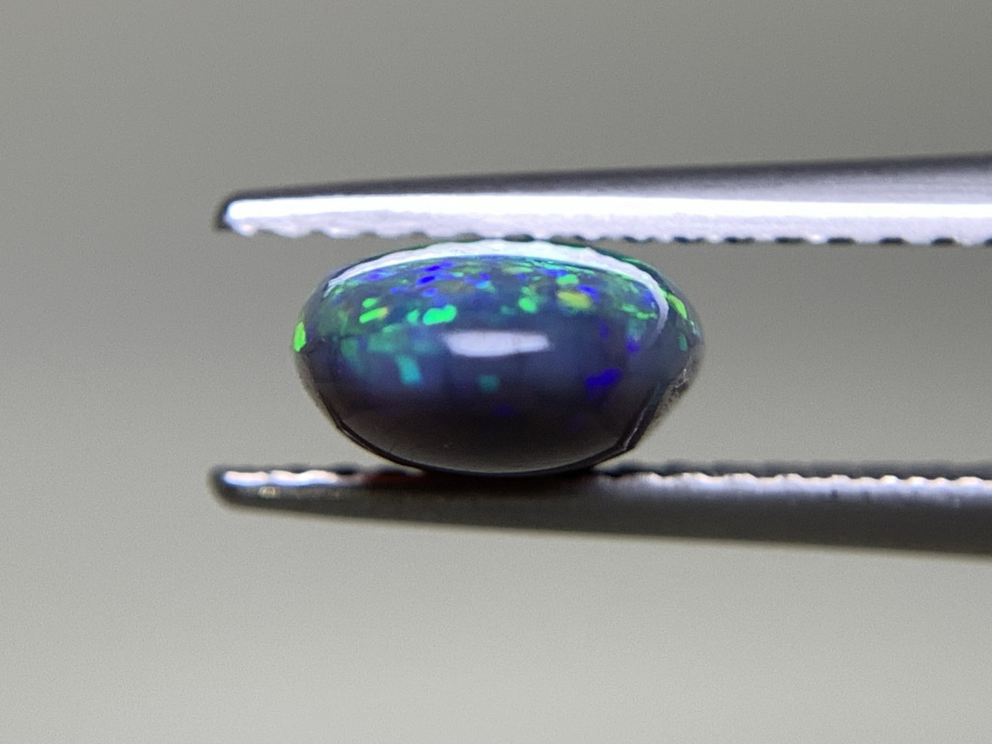ブラックオパール 1.918ct  中央宝石ソーティング付き  11.4㎜×6.9㎜×4.0㎜  天然 ルース（ 裸石 ） 4913Y