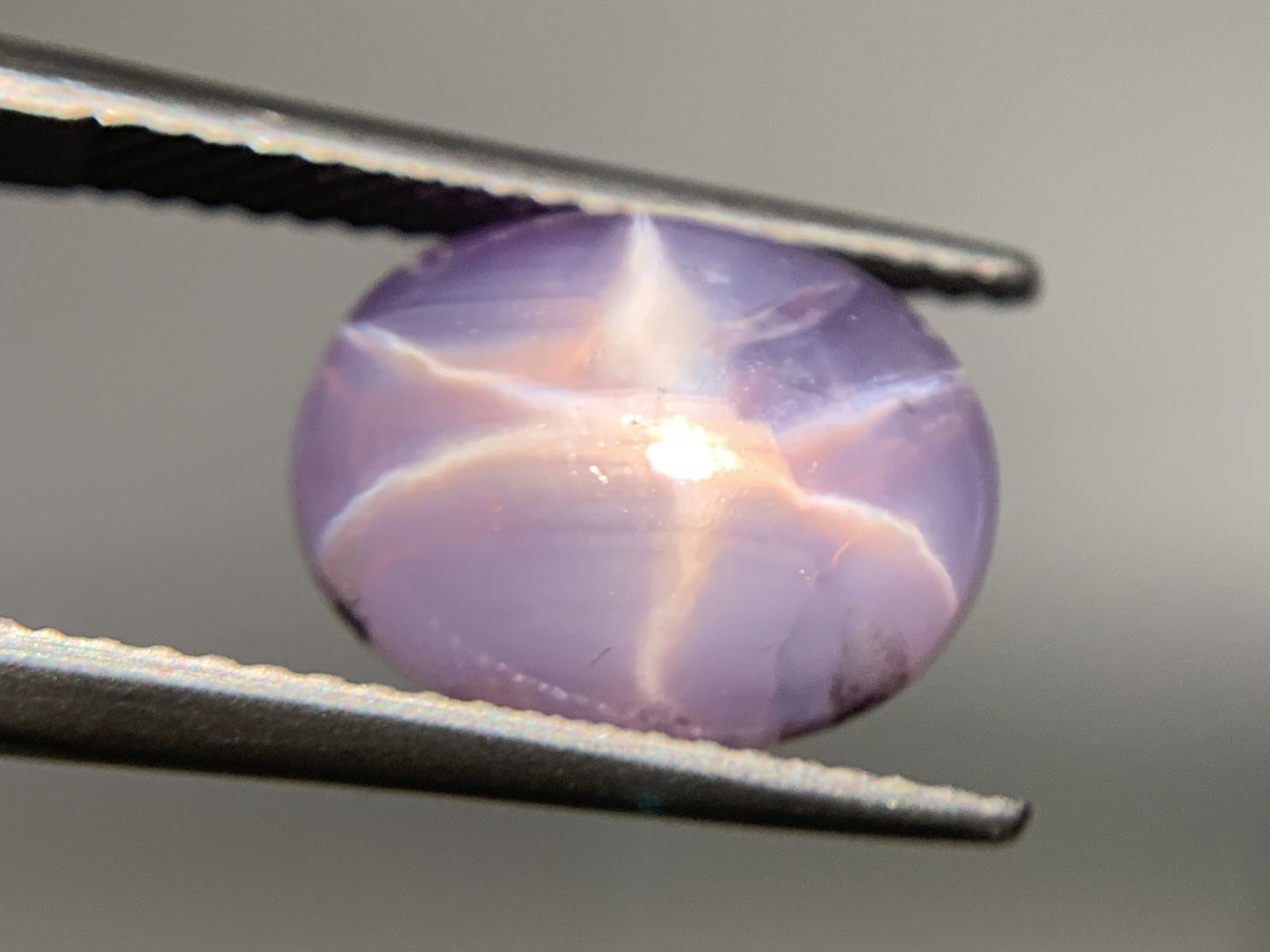バイオレットスターサファイア 7.296ct 宝石ソーティング付き  11.9㎜×9.1㎜×5.4㎜  ルース（ 裸石 ） 3541Y