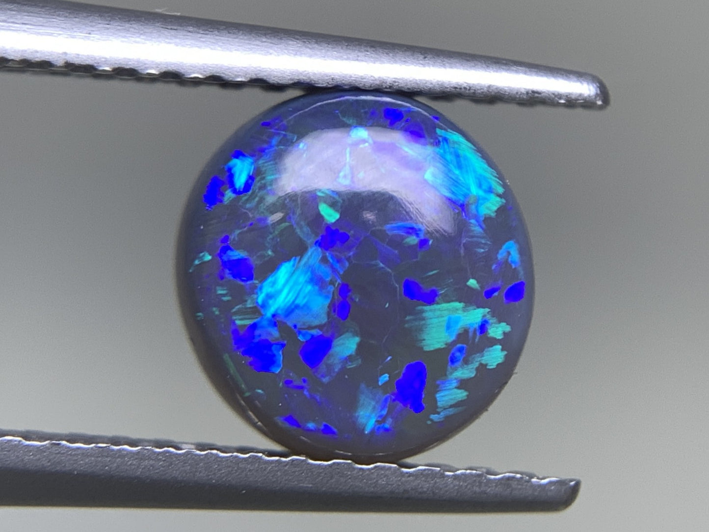 ブラックオパール 天然  1.134ct  宝石ソーティング付き  7.3㎜×6.9㎜×3.3㎜ ルース（ 裸石 ）  5803Y