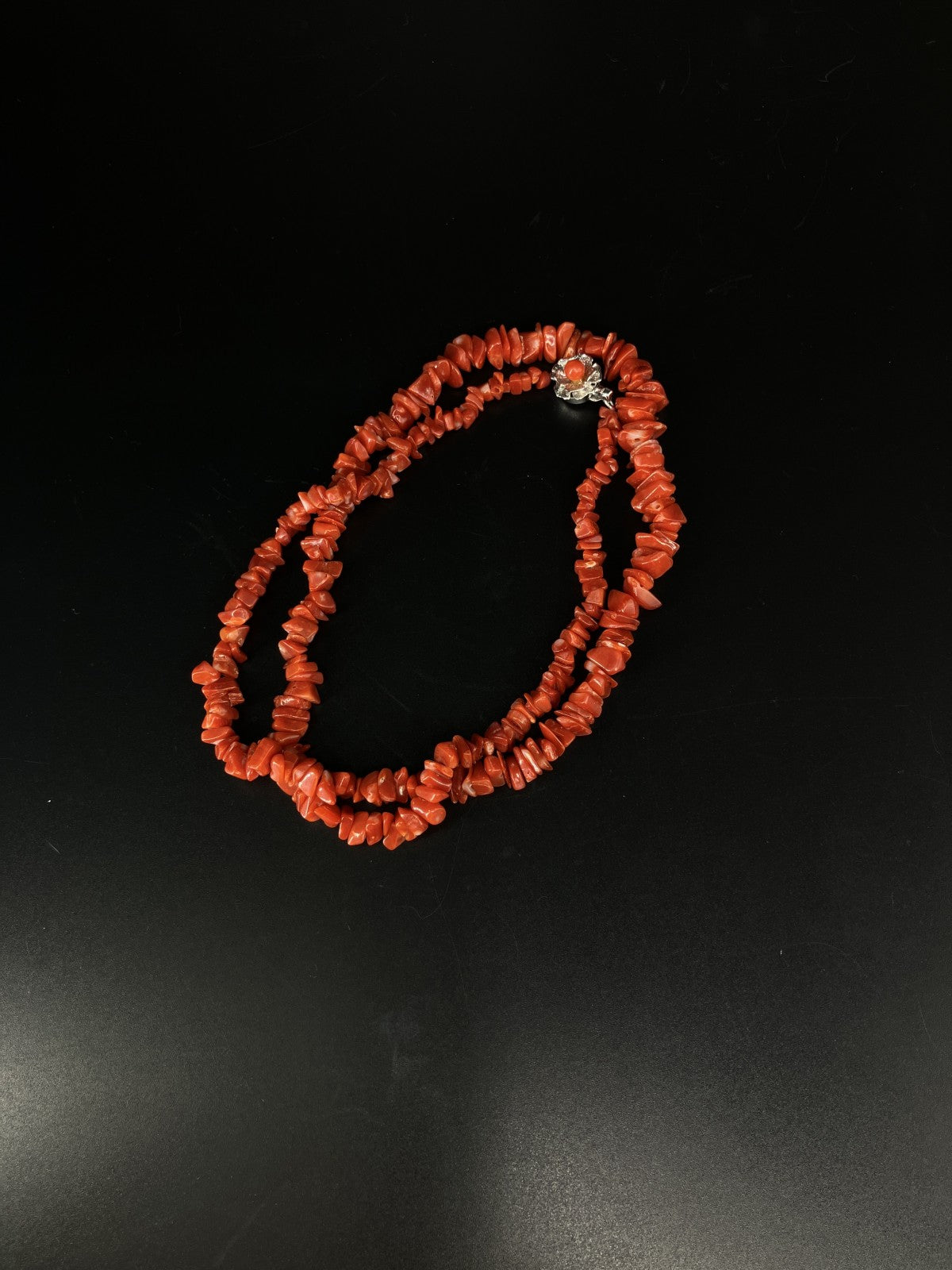 宝石鑑別書付き　天然珊瑚　ネックレス　169.89ct  全長約62cm 2081YY