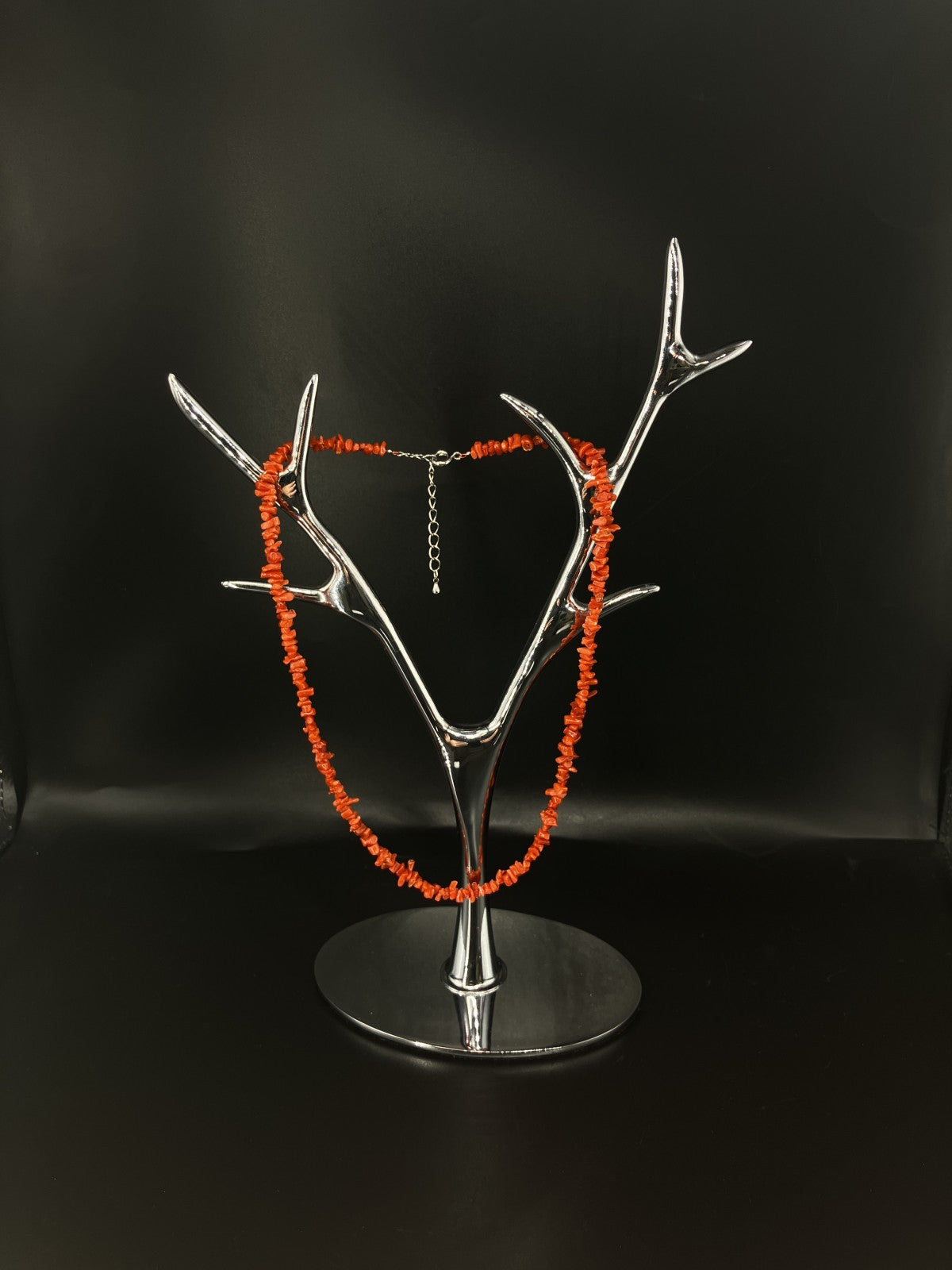 宝石鑑別書付き　天然珊瑚　ネックレス　62.20ct  全長約43cm 2080YY