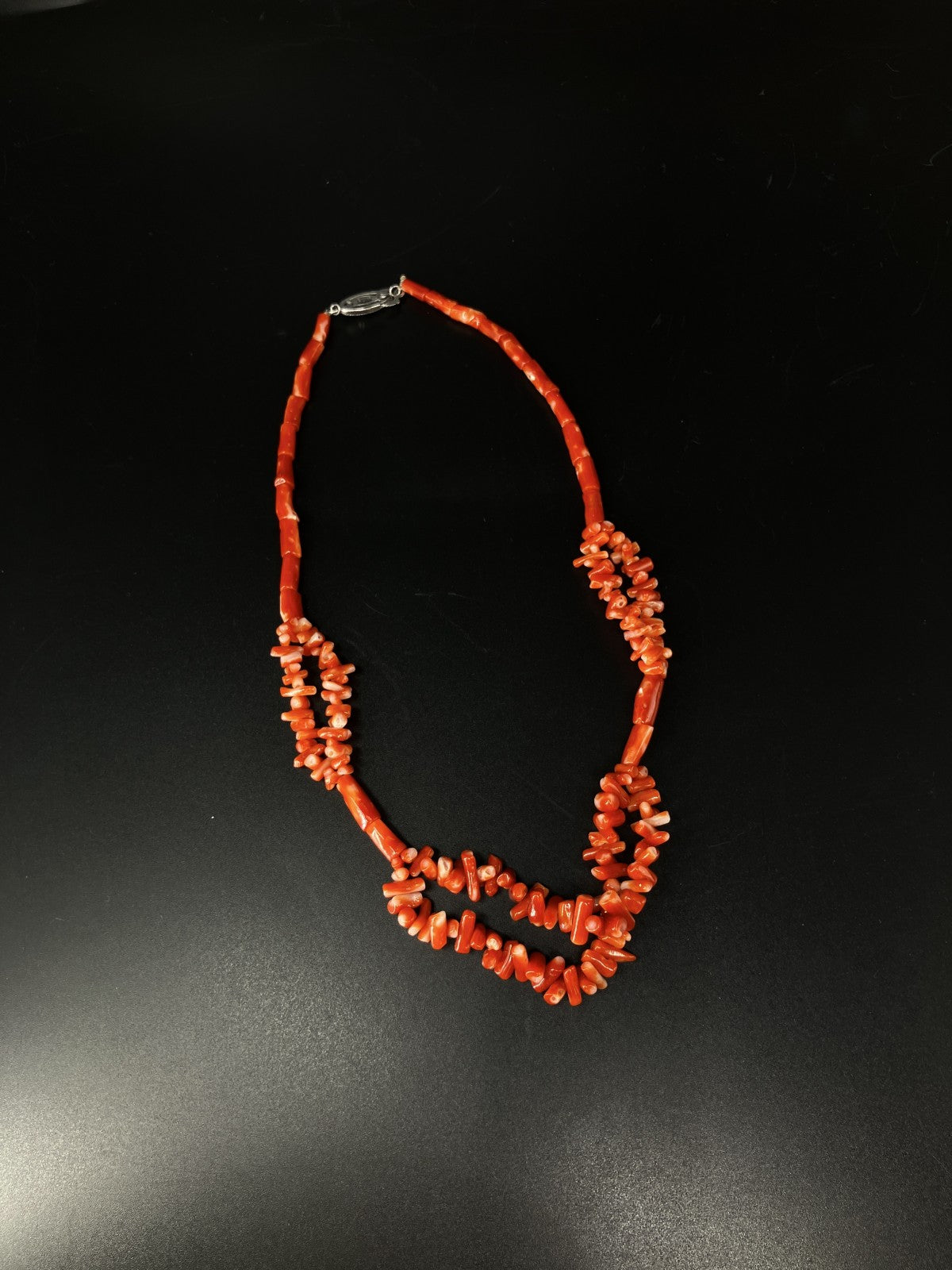 宝石鑑別書付き　天然珊瑚　ネックレス　116.13ct  全長約40cm 2082YY