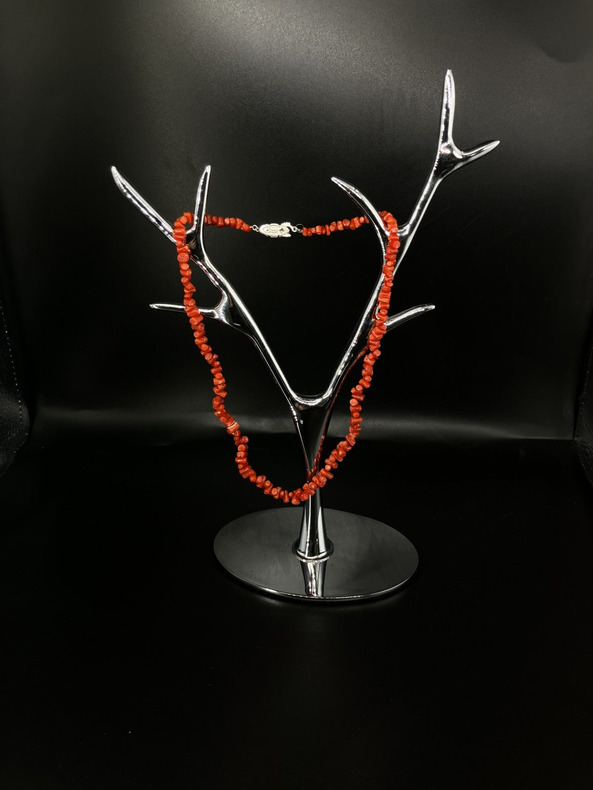 宝石鑑別書付き　天然珊瑚　ネックレス　91.17ct  全長約44cm 2078YY