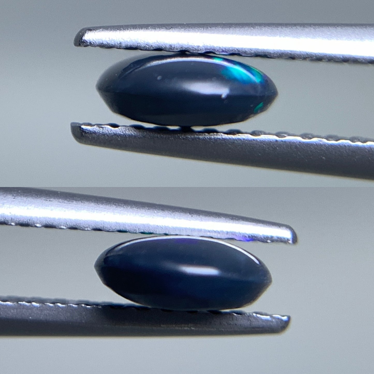 ブラックオパール 天然 0.772ct 宝石ソーティング付き 8.0㎜×6.2㎜×2.4㎜ ルース（ 裸石 ） 5893Y