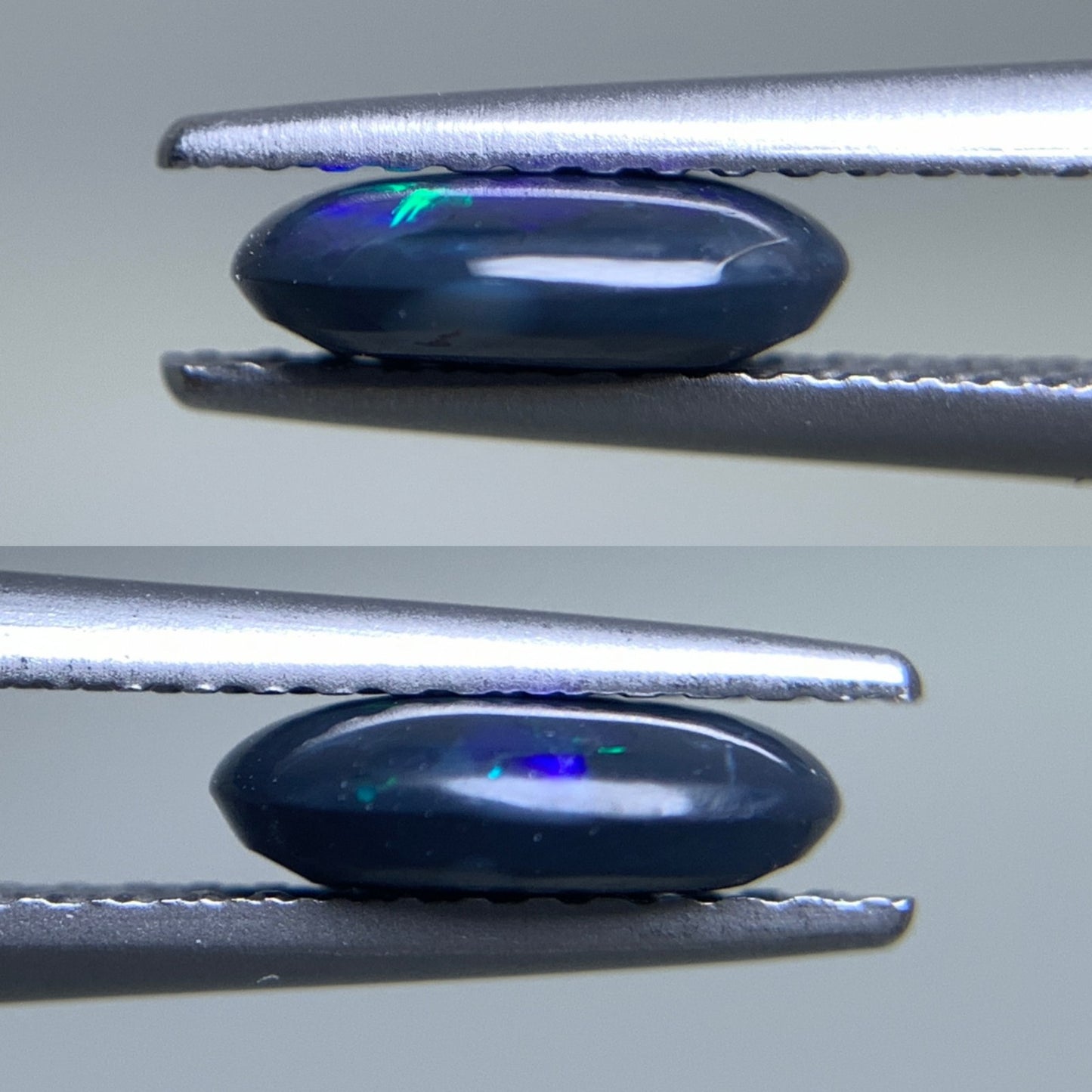 ブラックオパール 天然 0.772ct 宝石ソーティング付き 8.0㎜×6.2㎜×2.4㎜ ルース（ 裸石 ） 5893Y