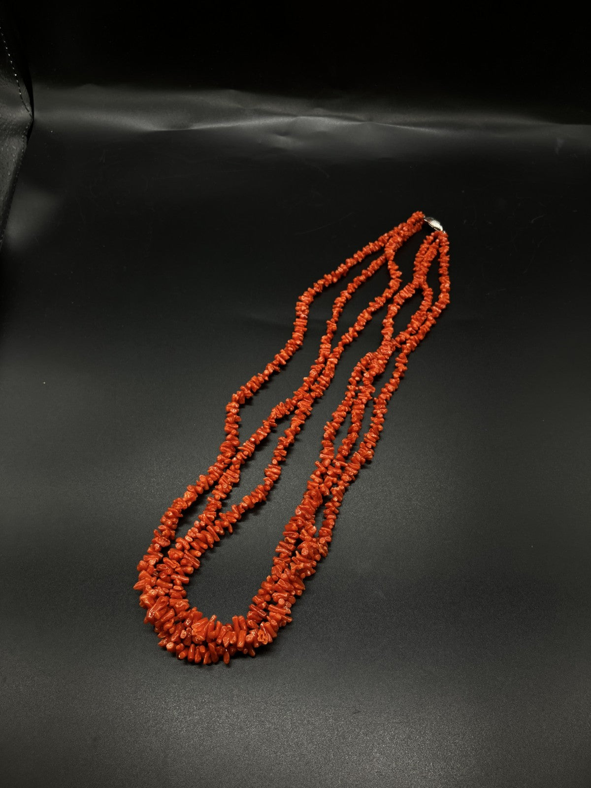 宝石鑑別書付き　天然珊瑚　ネックレス　332.83ct  全長約62cm 2083YY