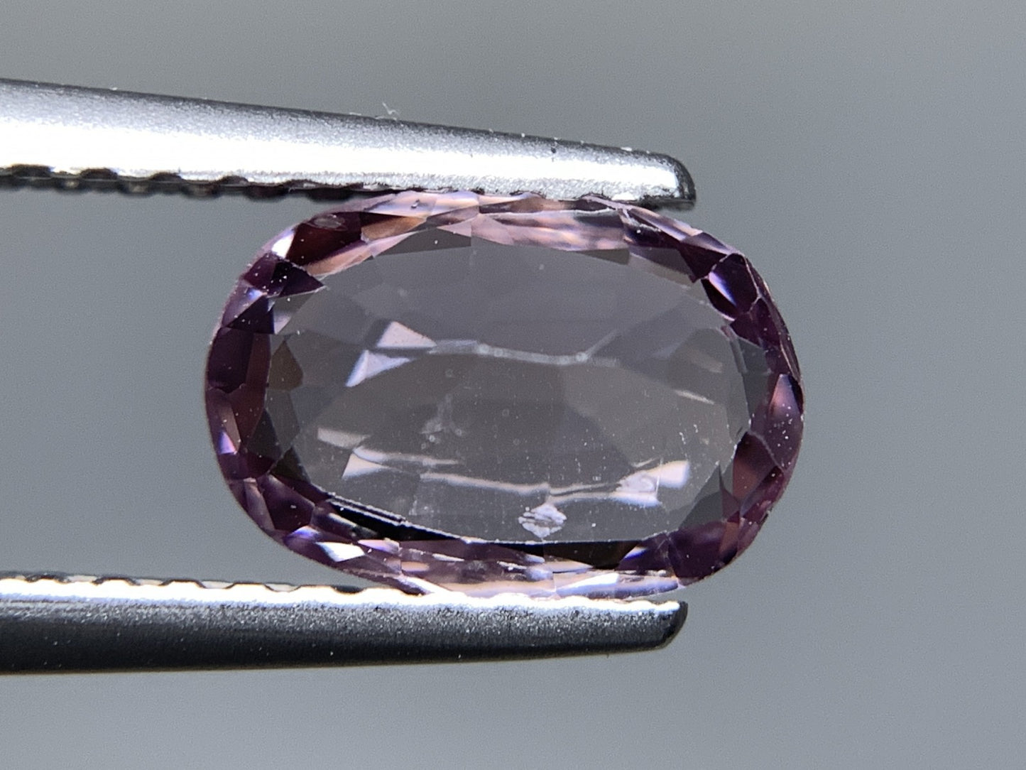 ピンクスピネル 天然 1.101ct 宝石ソーティング付き 7.7㎜×5.5㎜×3.1㎜ ルース（ 裸石 ） 6589Y