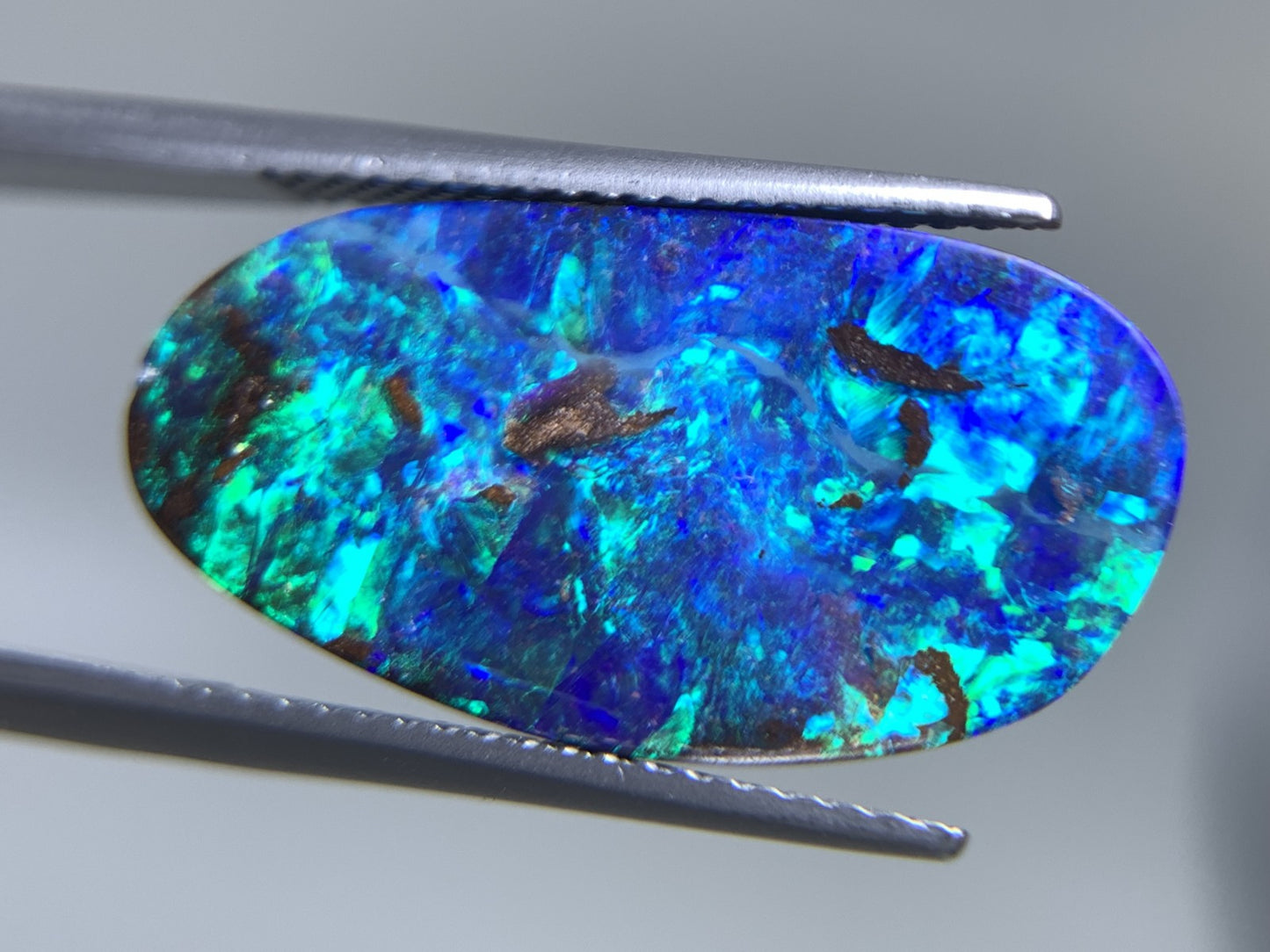ボルダーオパール 天然  11.639ct  宝石ソーティング付き  21.7㎜×11.6㎜×4.3㎜ ルース（ 裸石 ）  5899Y