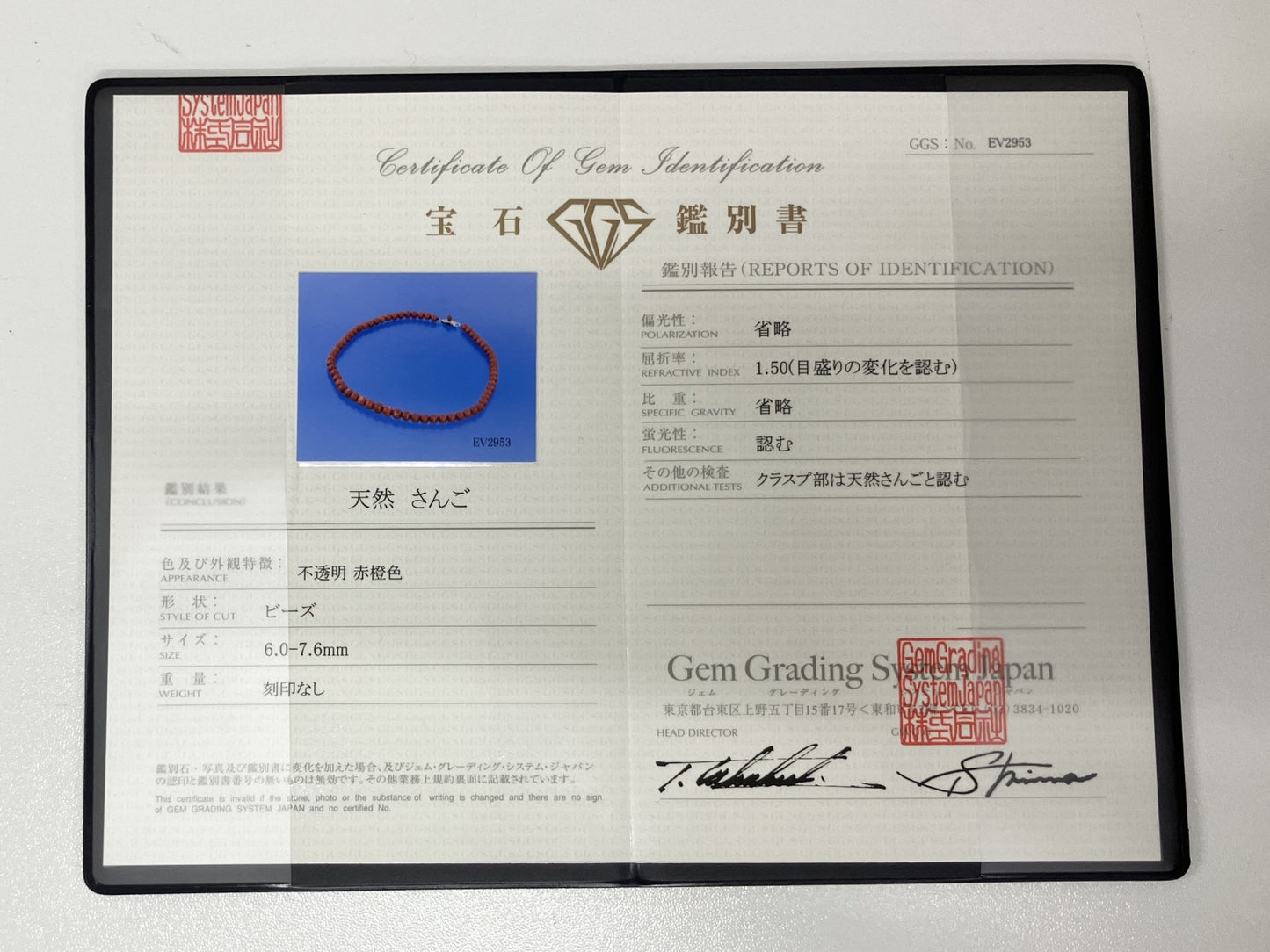 赤珊瑚　ネックレス　（さんご　サンゴ） 宝石鑑別書付き SILVER 総重量25.7g ネックレス全長約44.9cm 4522K