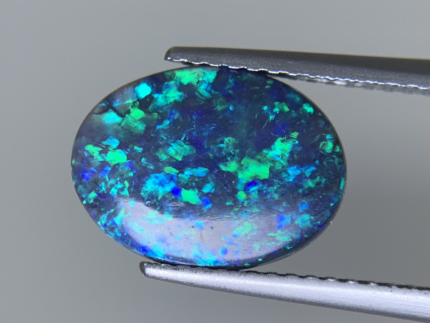 ブラックオパール 天然 1.911ct 宝石ソーティング付き 12.0㎜×9.1㎜×2.7㎜ ルース（ 裸石 ） 7714Y