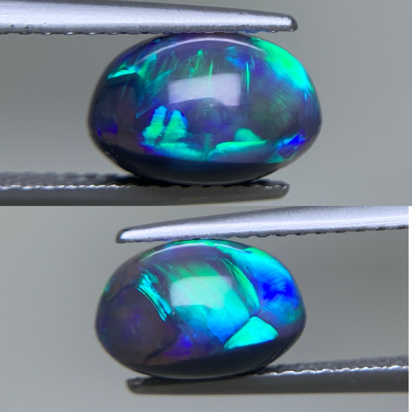 ブラックオパール 天然 2.790ct 宝石ソーティング付き 9.7㎜×7.7㎜×6.2㎜ ルース（ 裸石 ） 7760Y