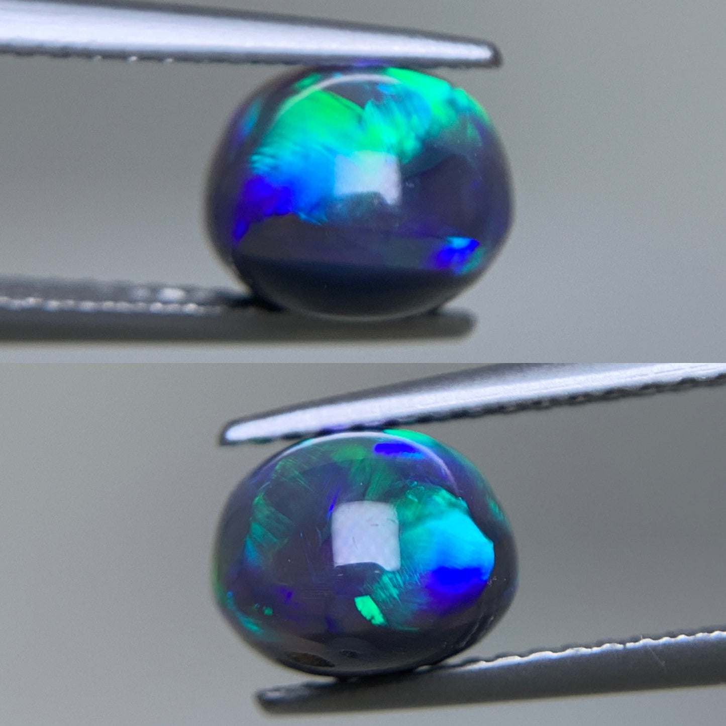 ブラックオパール 天然 2.790ct 宝石ソーティング付き 9.7㎜×7.7㎜×6.2㎜ ルース（ 裸石 ） 7760Y