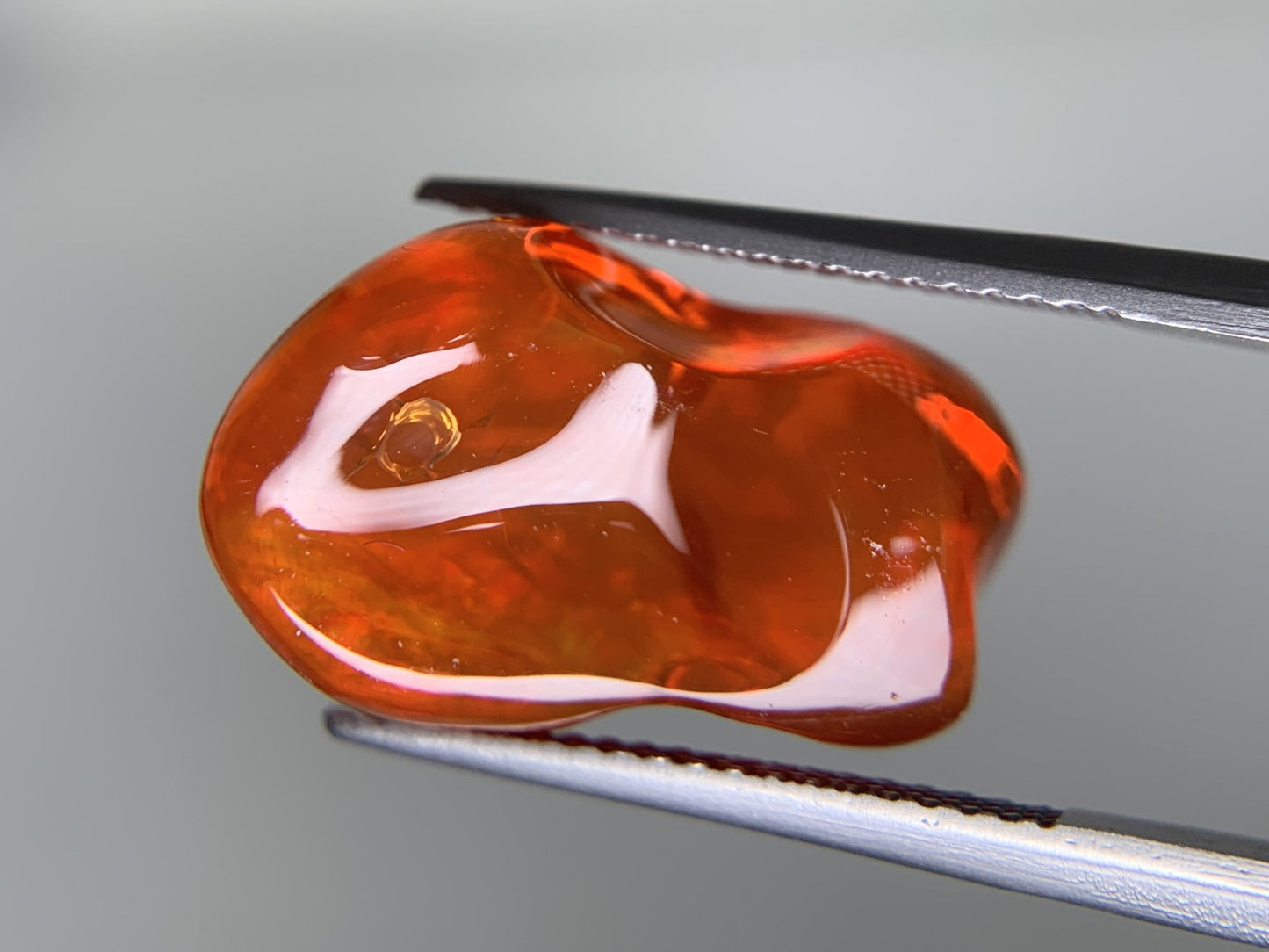 ファイアオパール 天然 10.994ct 宝石ソーティング付き 18.4㎜×11.7㎜×9.9㎜ ルース（ 裸石 ） 7704Y