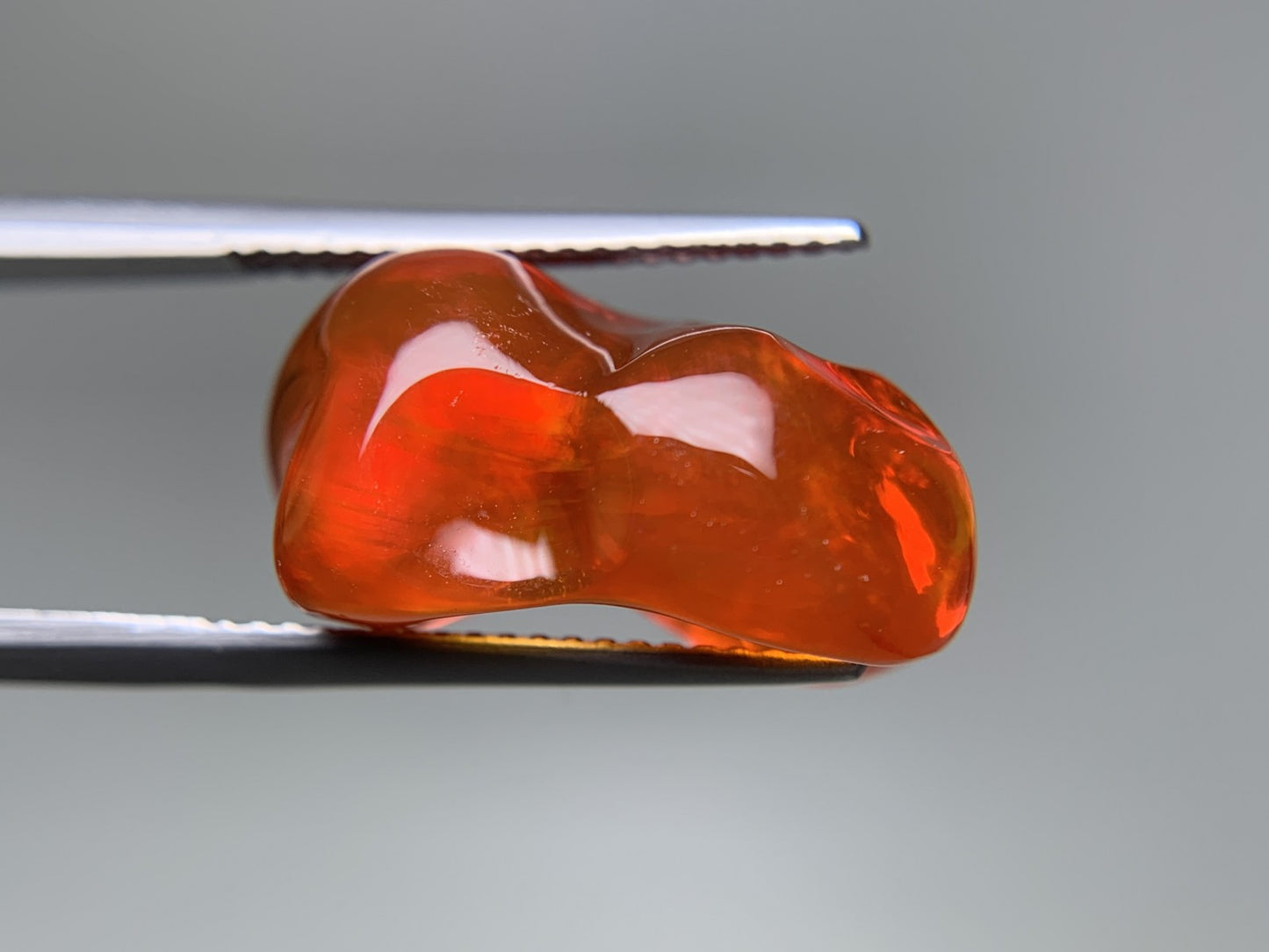 ファイアオパール 天然 10.994ct 宝石ソーティング付き 18.4㎜×11.7㎜×9.9㎜ ルース（ 裸石 ） 7704Y