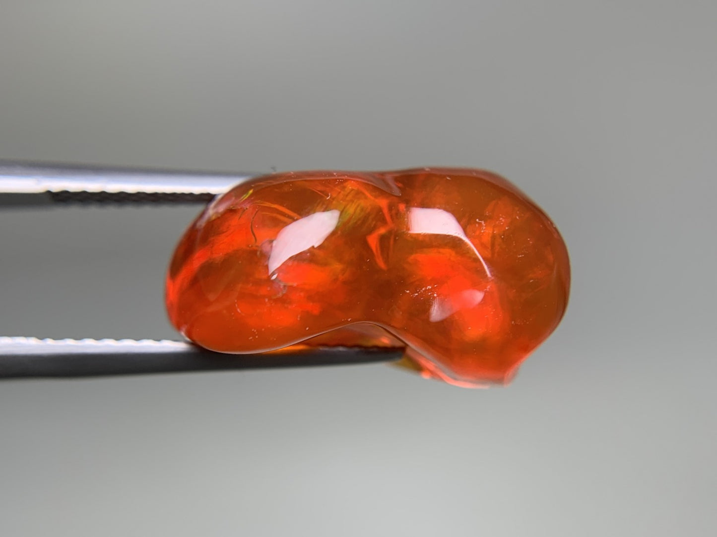 ファイアオパール 天然 10.994ct 宝石ソーティング付き 18.4㎜×11.7㎜×9.9㎜ ルース（ 裸石 ） 7704Y