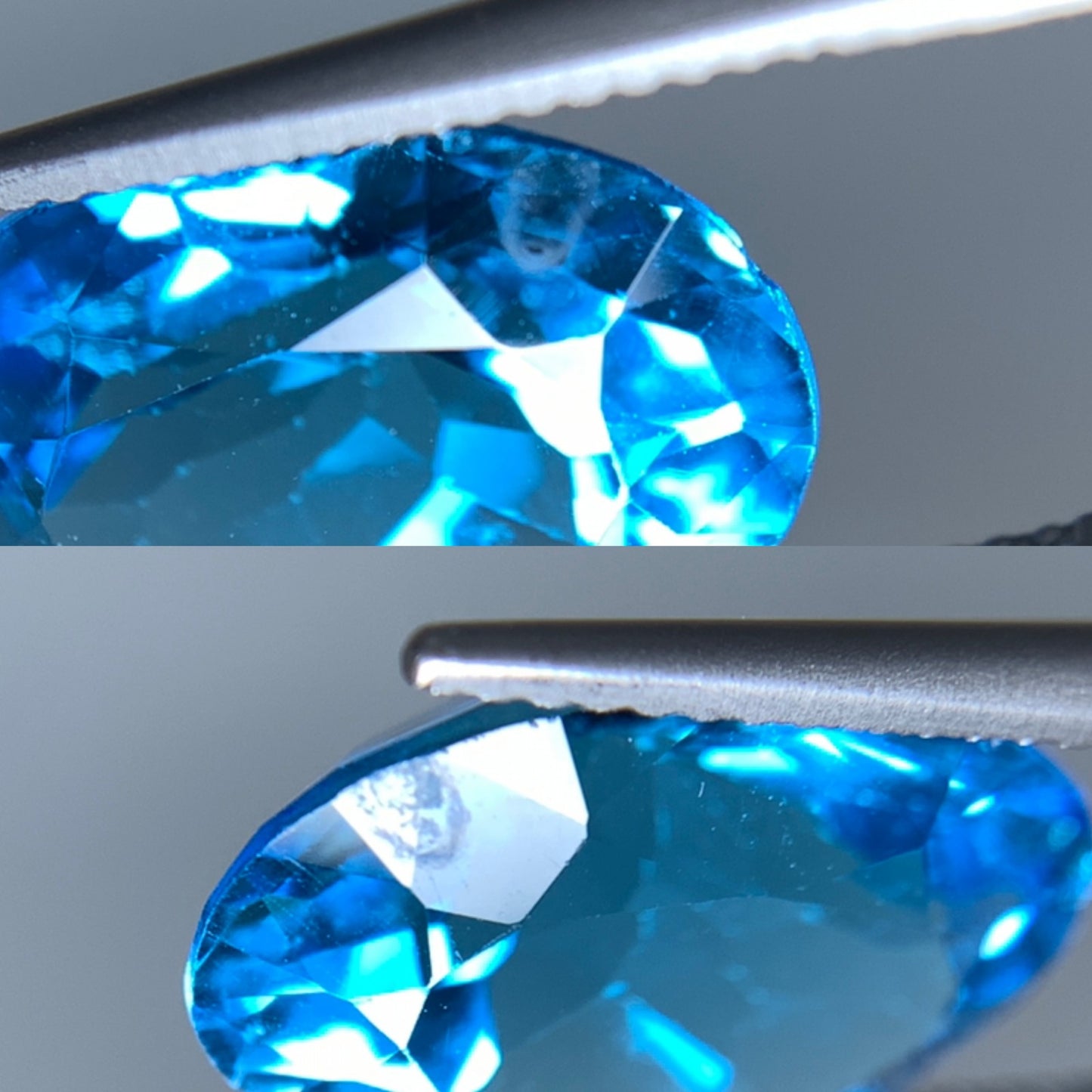 ブルートパーズ 天然 10.538ct 宝石ソーティング付き 15.9㎜×11.8㎜×7.9㎜ ルース（ 裸石 ） 6792Y