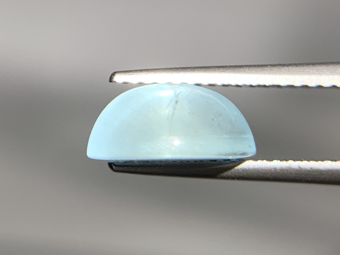 アクアマリンキャッツアイ 2.746ct  宝石ソーティング付き  10.1㎜×8.0㎜×4.7㎜  ルース（ 裸石 ） 1880Y
