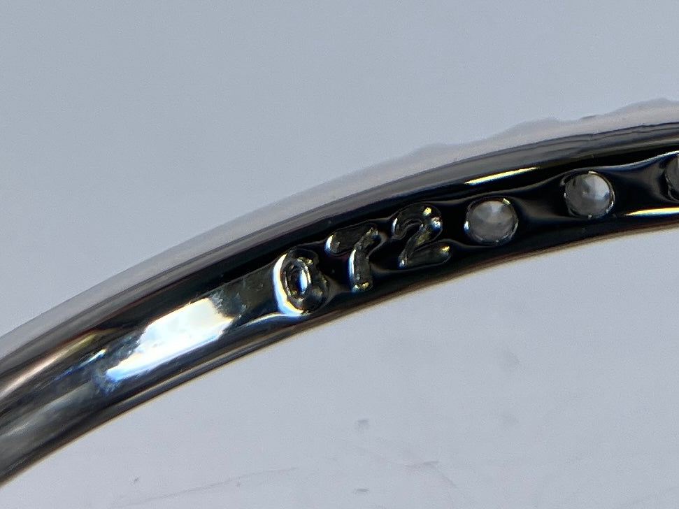 サファイア 1.58ct コンフラワーブルー Cornflower blue AIGS鑑別書 D0.72ct PT900 5.2g 指輪 （JP13号） サイズ直し無料 8358K