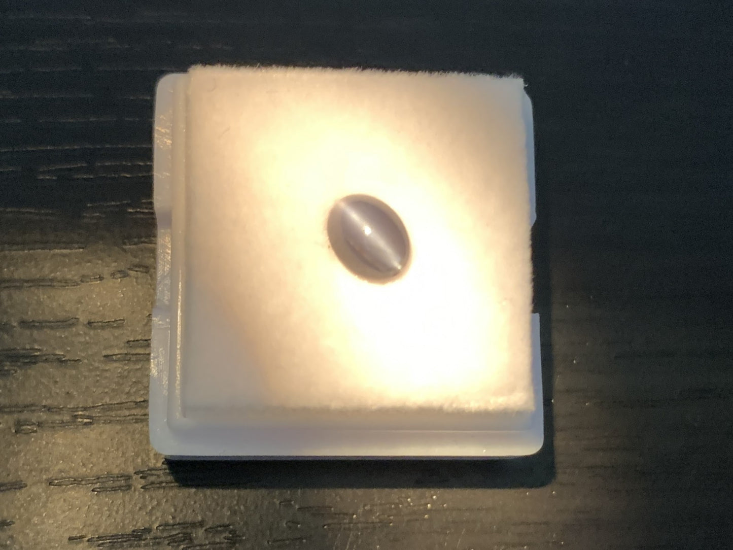 アレキサンドライトキャッツアイ  1.17ct  GIA宝石鑑別書付き  India Bluish Green changing to Grayish Purple 6.48㎜×5.84㎜×4.38㎜  ルース（ 裸石 ）   2052Y