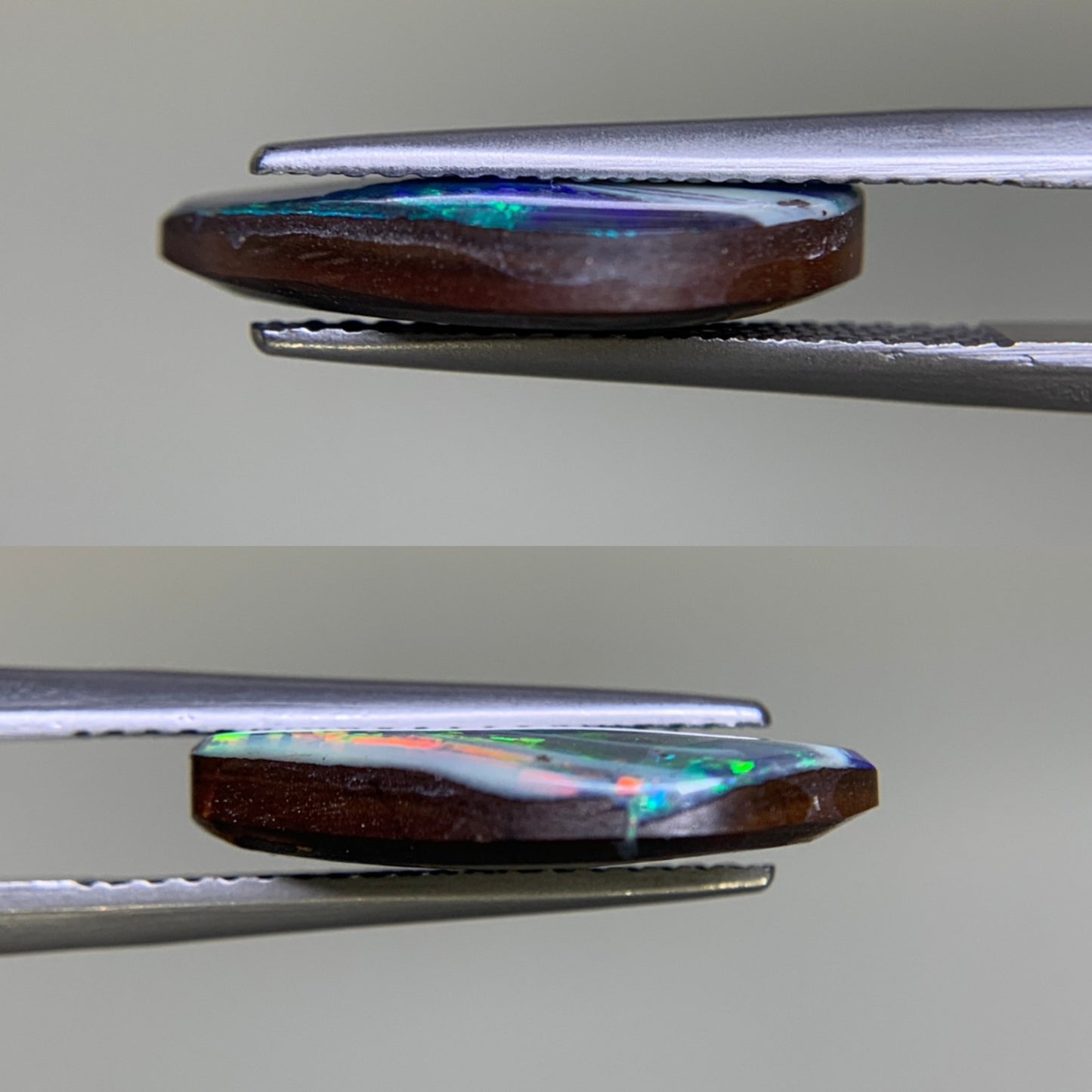 ボルダーオパール 4.679ct  宝石ソーティング付き  15.2㎜×9.3㎜×3.4㎜  ルース（ 裸石 ） 1903Y