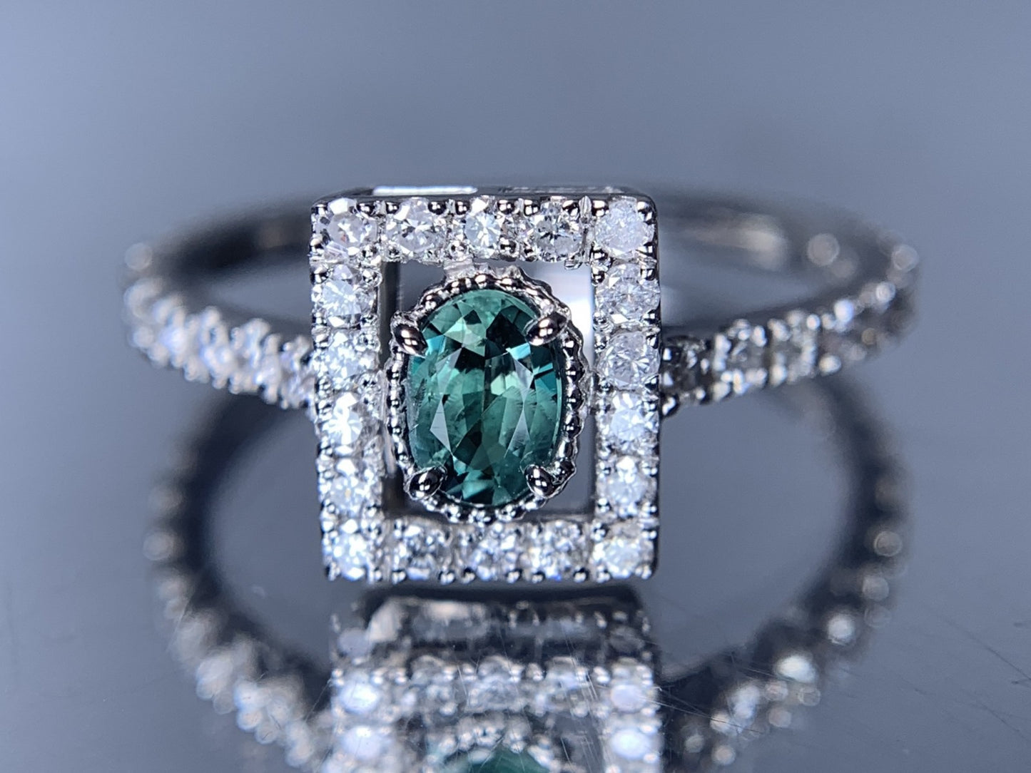アレキサンドライト 0.23ct ブラジル産 Brazil GIA鑑別書 D0.45ct PT900 2.81g 指輪 (JP10号) サイズ直し承ります。 6821Y
