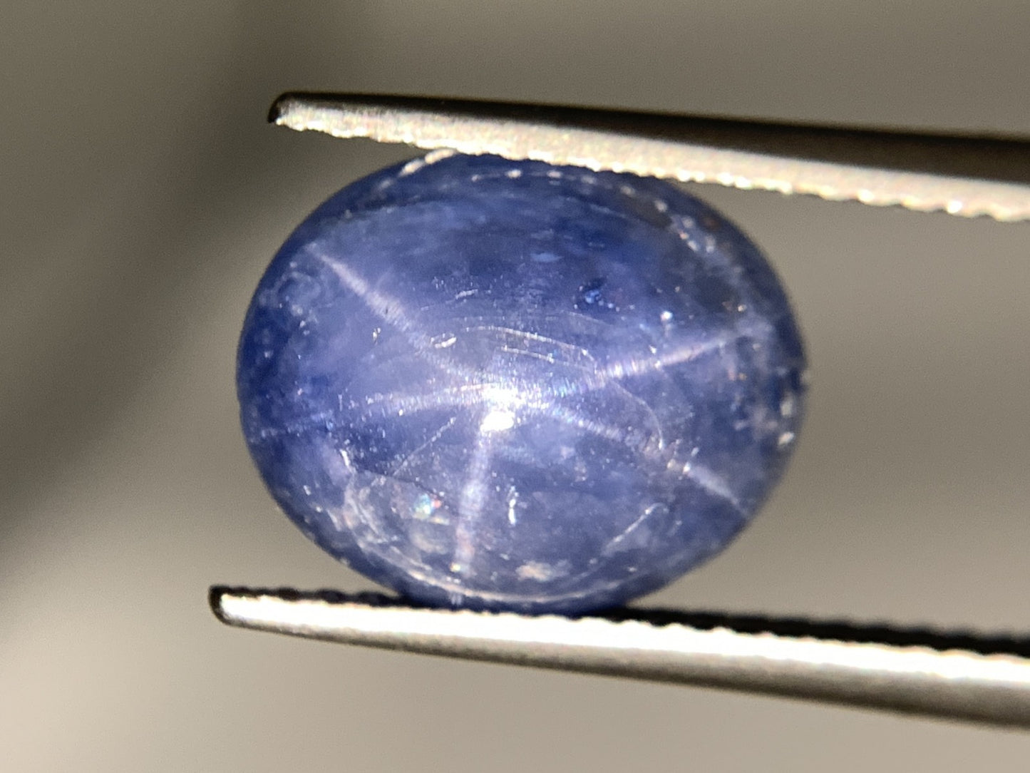 スターサファイア 天然  5.906ct  宝石ソーティング付き  11.3㎜×9.3㎜×5.4㎜ ルース（ 裸石 ）  5911Y