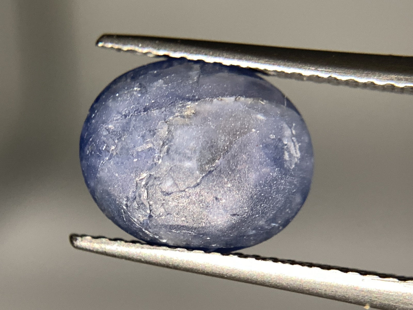 スターサファイア 天然  5.906ct  宝石ソーティング付き  11.3㎜×9.3㎜×5.4㎜ ルース（ 裸石 ）  5911Y