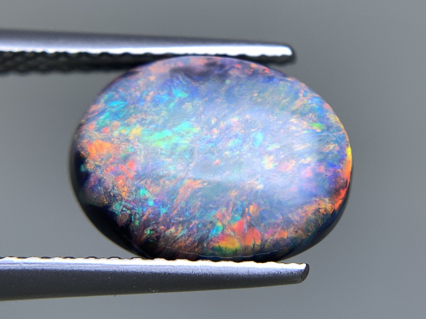 ブラックオパール 天然 2.790ct 宝石ソーティング付き 11.3㎜×8.7㎜×4.5㎜ ルース（ 裸石 ） 6822Y