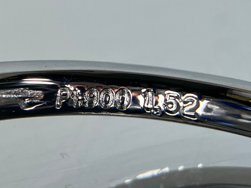 サファイア 1.52ct ロイヤルブルー royal blue 非加熱 no heat AIGS鑑別書 D0.75ct PT900 5.5g 指輪 （JP13号） サイズ直し無料 7204K