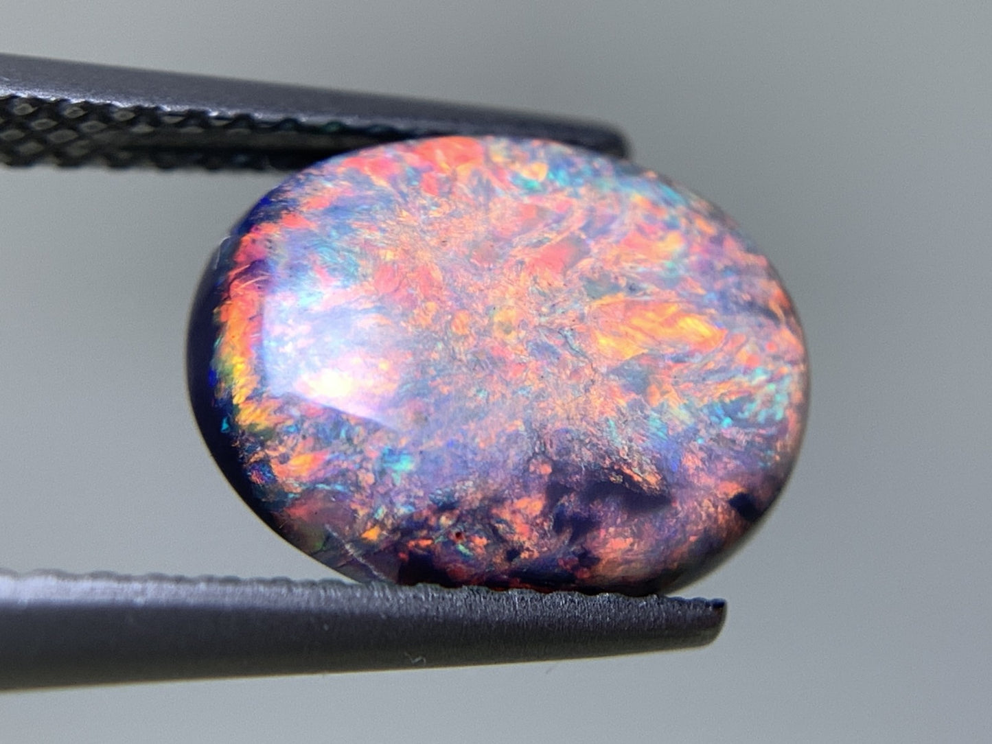 ブラックオパール 天然 2.790ct 宝石ソーティング付き 11.3㎜×8.7㎜×4.5㎜ ルース（ 裸石 ） 6822Y