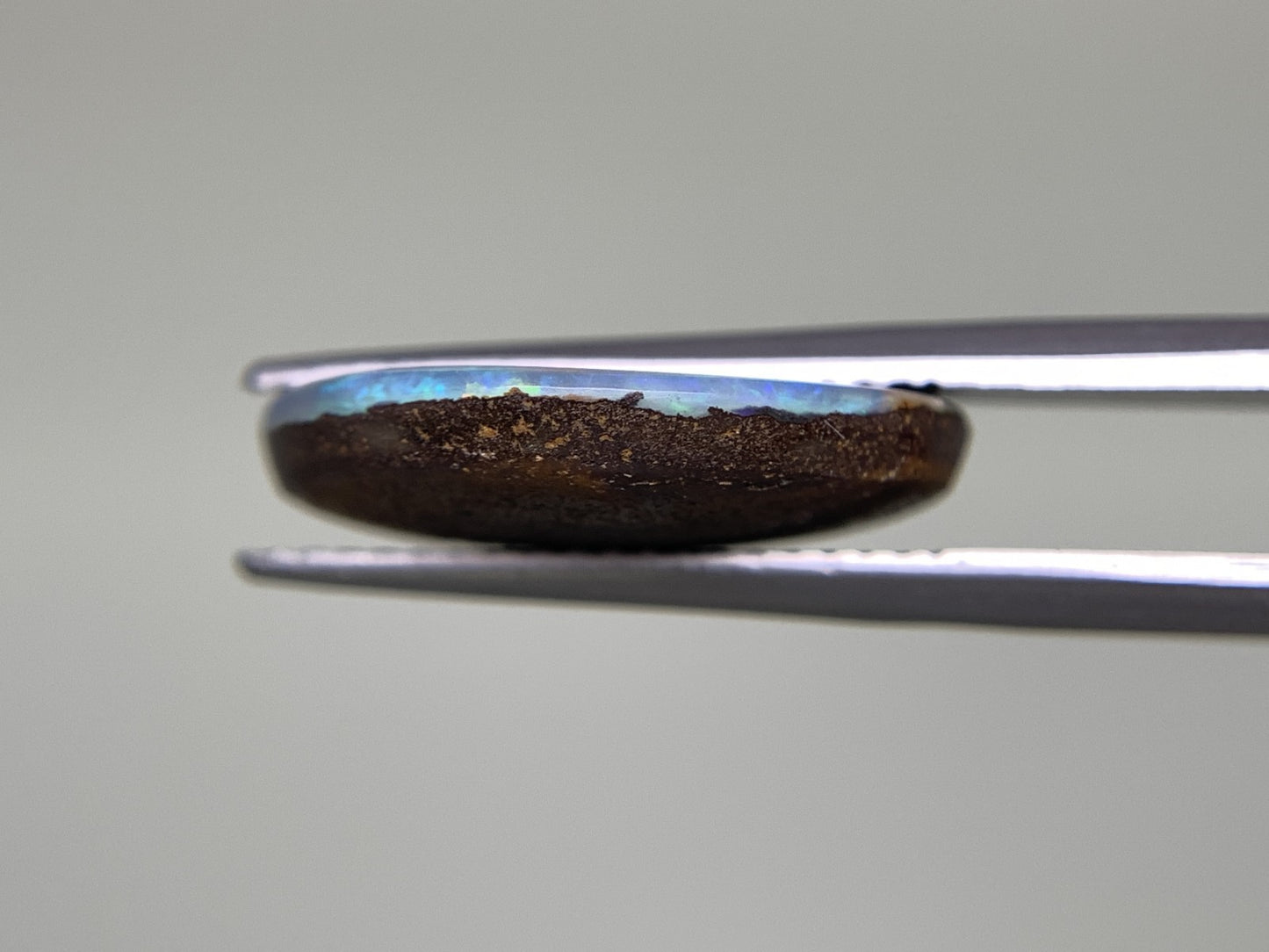 ボルダーオパール 7.649ct 宝石ソーティング付き  17.1㎜×13.9㎜×3.9㎜  ルース（ 裸石 ） 2459Y