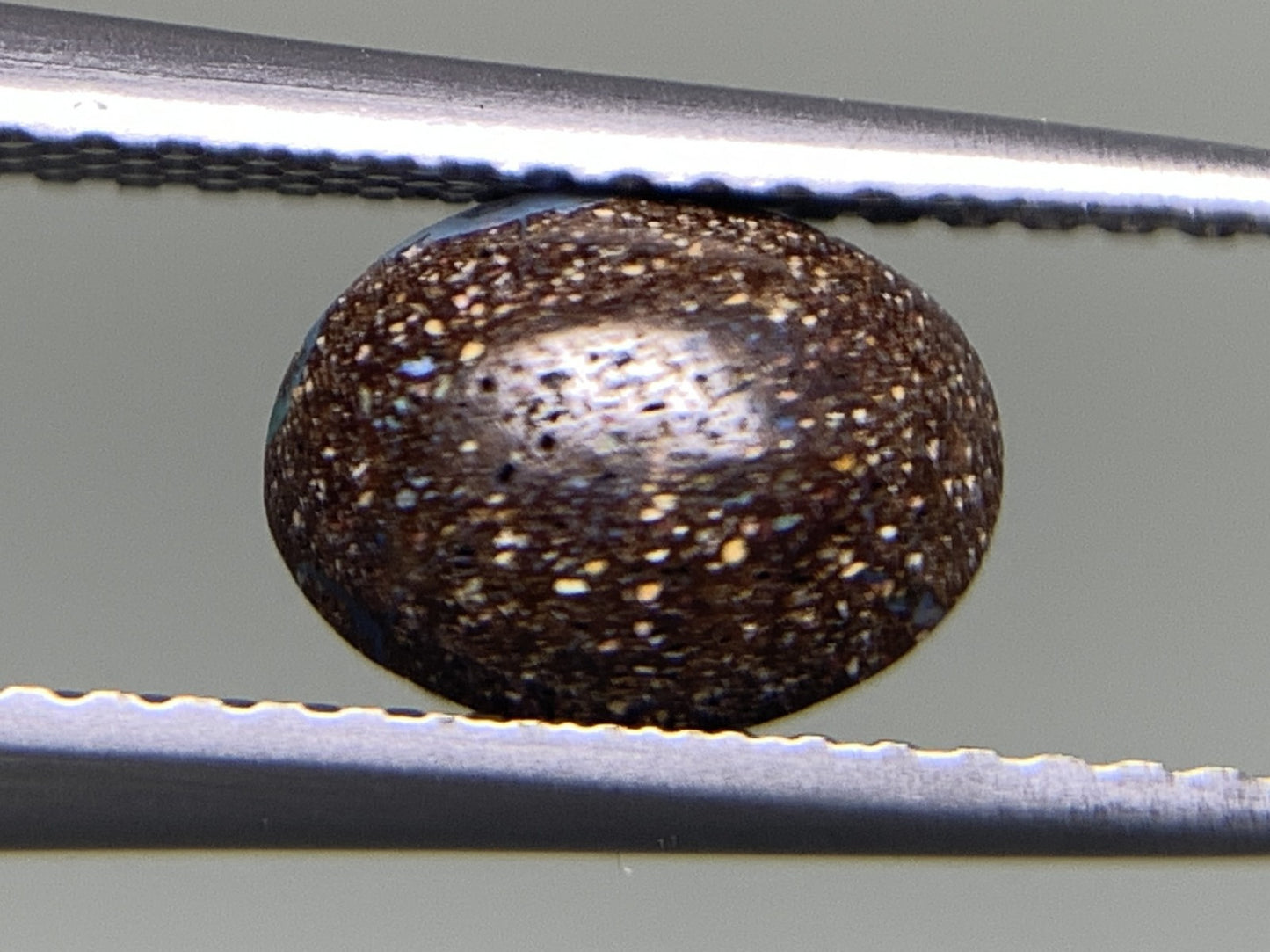 ボルダーオパール 1.225ct 宝石ソーティング付き  7.6㎜×5.9㎜×4.0㎜  ルース（ 裸石 ） 2520Y