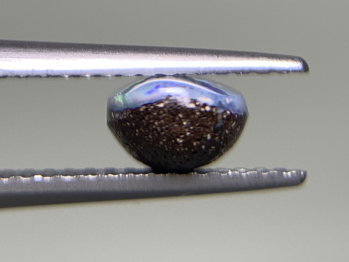 ボルダーオパール 1.225ct 宝石ソーティング付き  7.6㎜×5.9㎜×4.0㎜  ルース（ 裸石 ） 2520Y