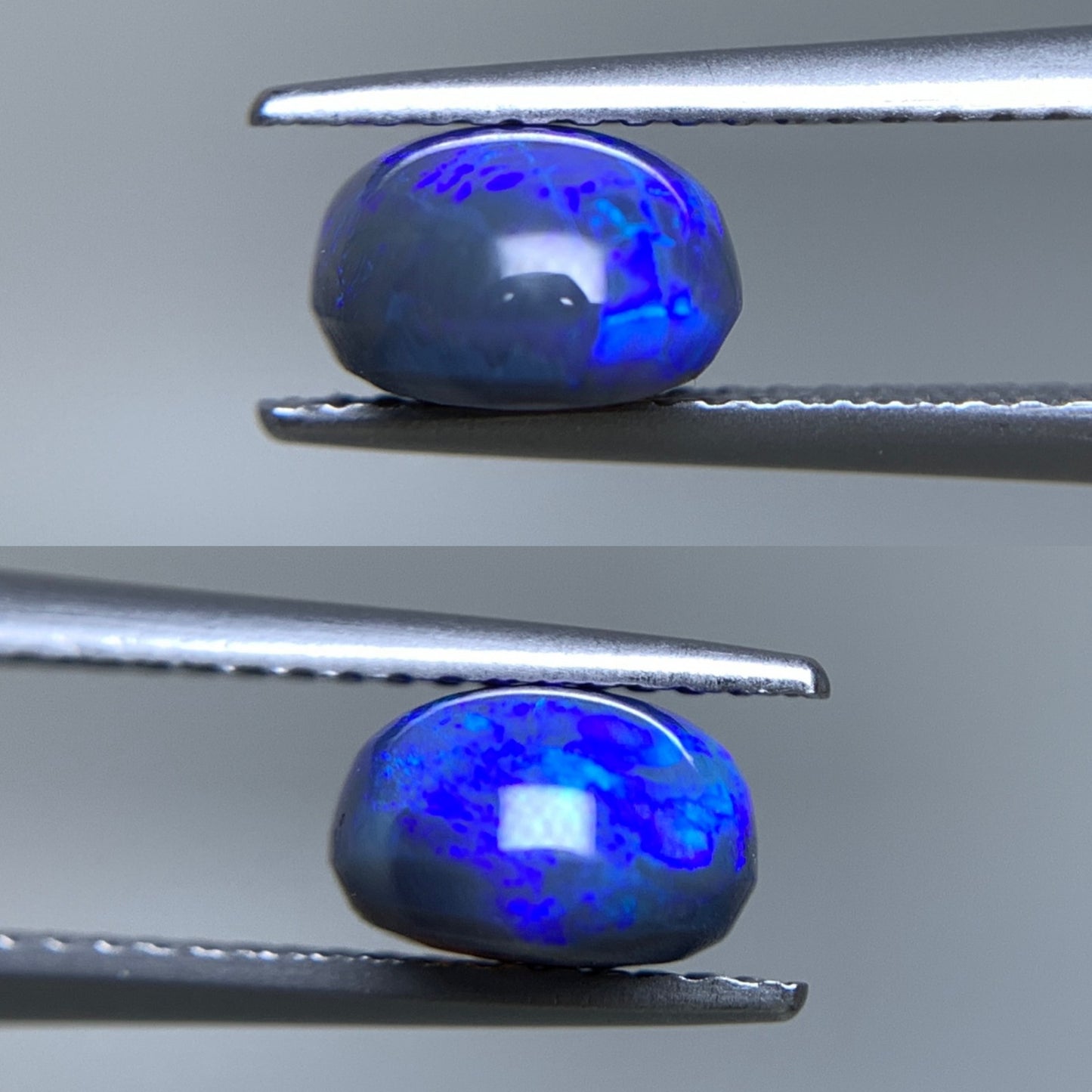 ブラックオパール 天然 2.104ct 宝石ソーティング付き ※カン有り 9.9㎜×7.1㎜×4.6㎜ ルース（ 裸石 ） 6686Y