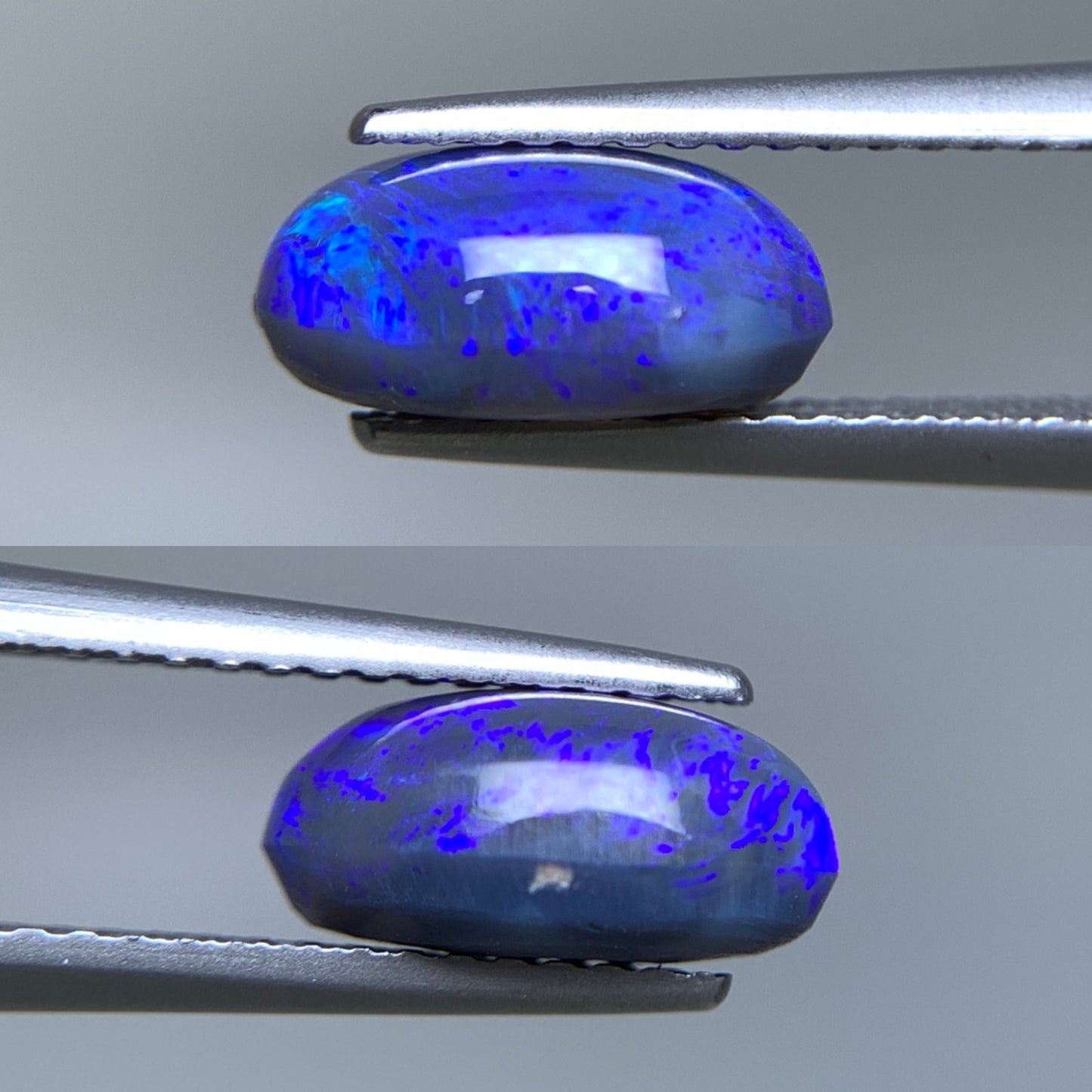 ブラックオパール 天然 2.104ct 宝石ソーティング付き ※カン有り 9.9㎜×7.1㎜×4.6㎜ ルース（ 裸石 ） 6686Y