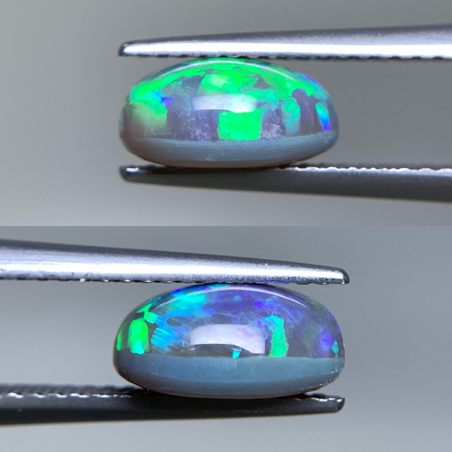 ブラックオパール 天然 2.123ct 宝石ソーティング付き 9.7㎜×7.3㎜×4.6㎜ ルース（ 裸石 ） 6727Y