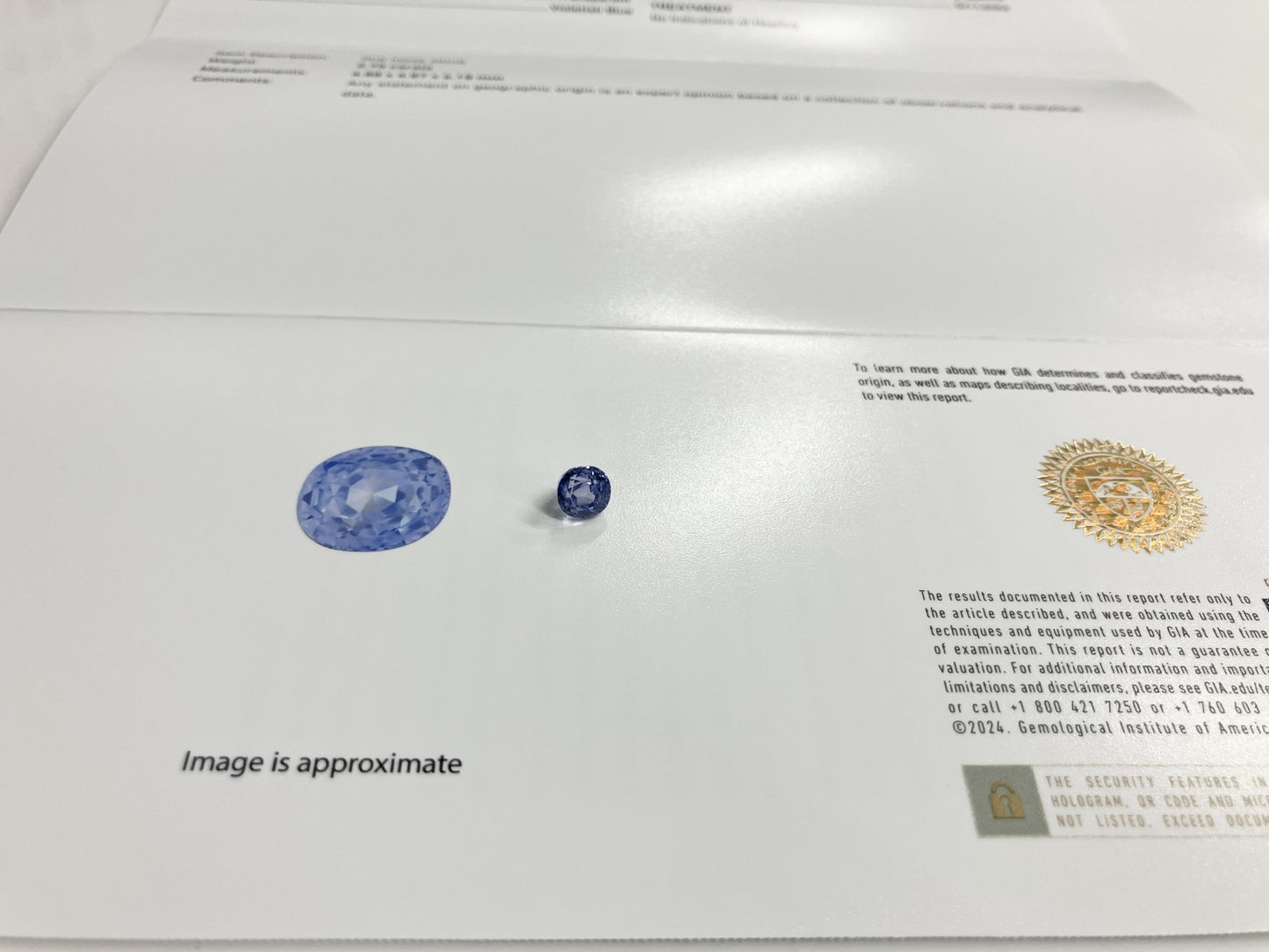 サファイア 非加熱 No heat　スリランカ産 2.75ct GIA宝石鑑別書付き  6.88㎜×6.87㎜×6.18㎜ ルース（ 裸石 ） 2164S