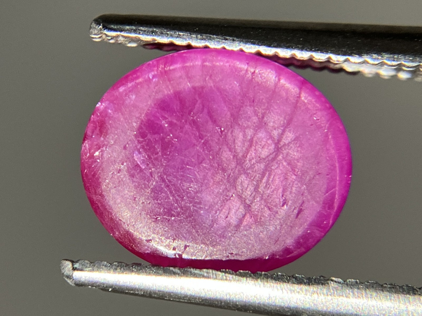 スタールビー 2.430ct  宝石ソーティング付き  9.1㎜×7.6㎜×2.9㎜  ルース（ 裸石 ） 4222YY