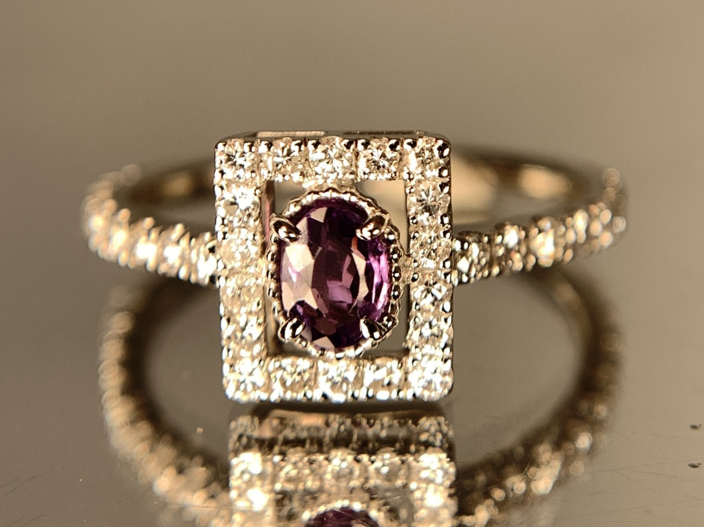アレキサンドライト 0.24ct ブラジル産 Brazil GIA鑑別書 D0.45ct PT900 2.87g 指輪 (JP10号) サイズ直し承ります。 5750Y