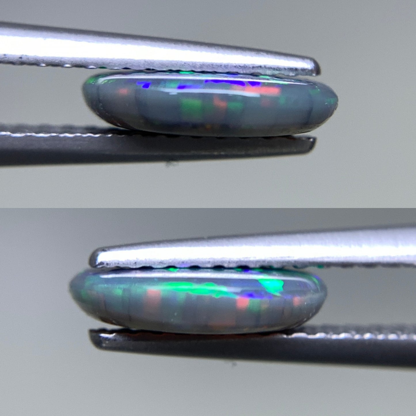ブラックオパール 天然  1.007ct  中央宝石ソーティング付き  9.2㎜×7.1㎜×2.2㎜  ルース（ 裸石 ） 5840Y
