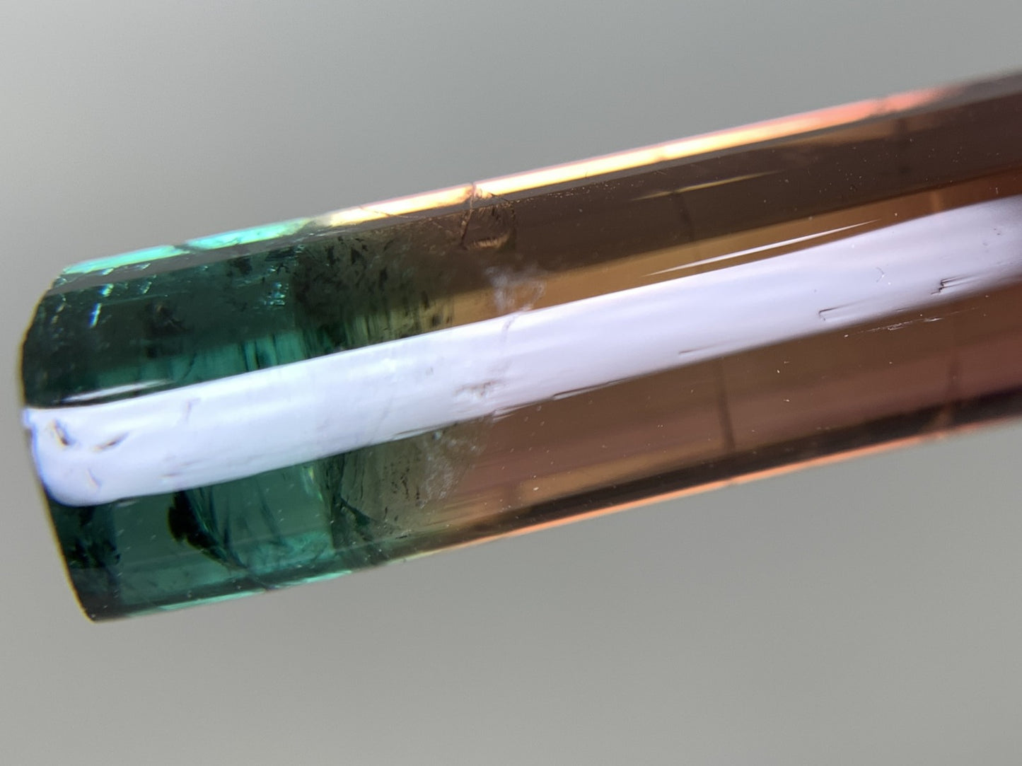 パーティカラードトルマリン 天然 18.298ct 中央宝石ソーティング付き 28.72㎜×8.19㎜×7.12㎜ ルース（ 裸石 ） 6835Y