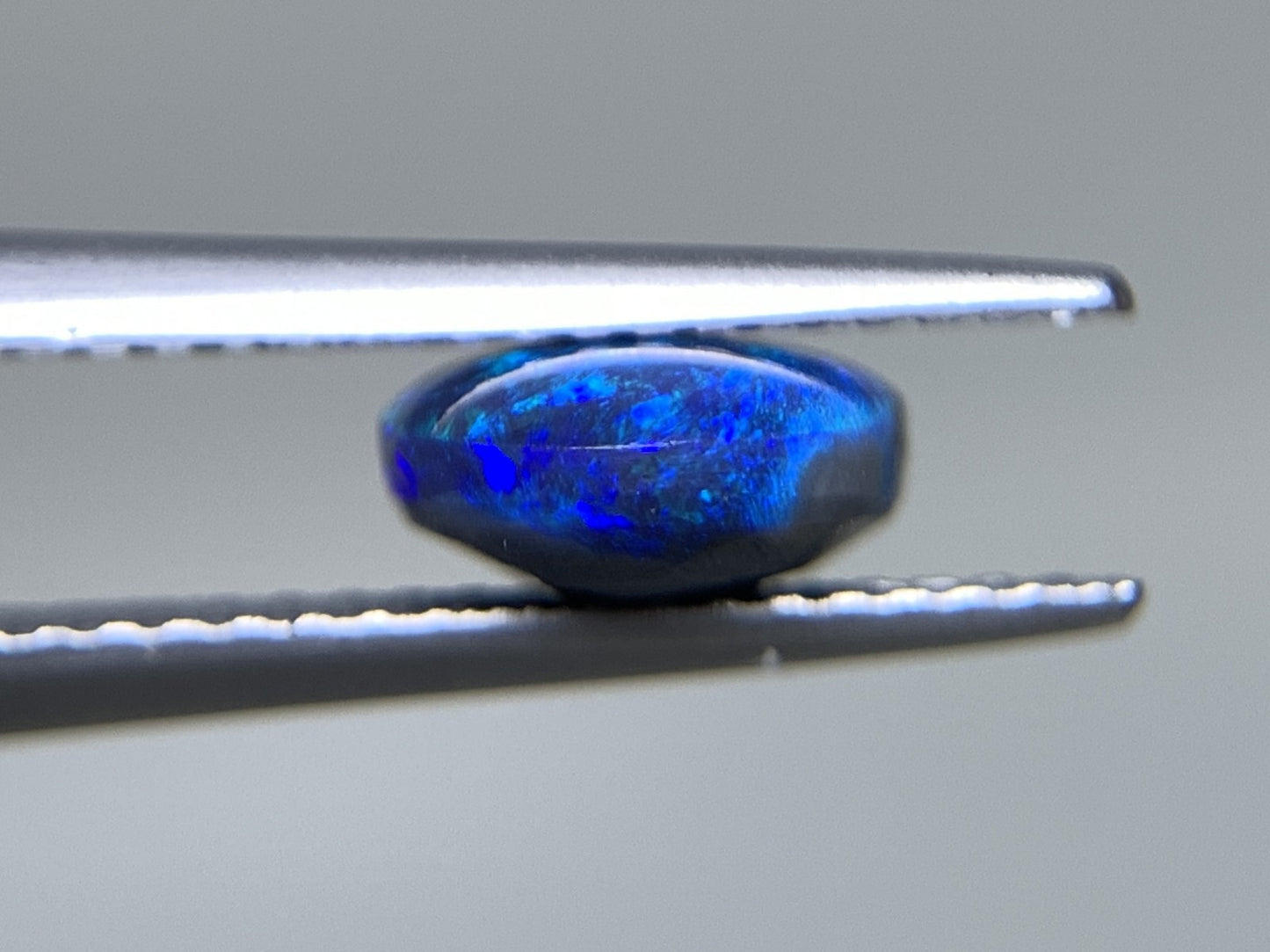ブラックオパール 天然 1.564ct 中央宝石ソーティング付き 10.1㎜×7.3㎜×3.5㎜ ルース（ 裸石 ） 6833Y
