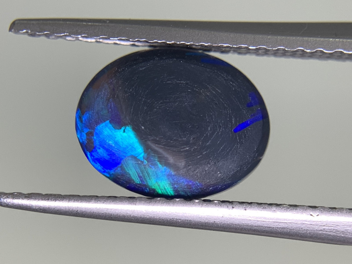 ブラックオパール 1.515ct 宝石ソーティング付き  9.0㎜×7.0㎜×3.7㎜  ルース（ 裸石 ） 2476Y