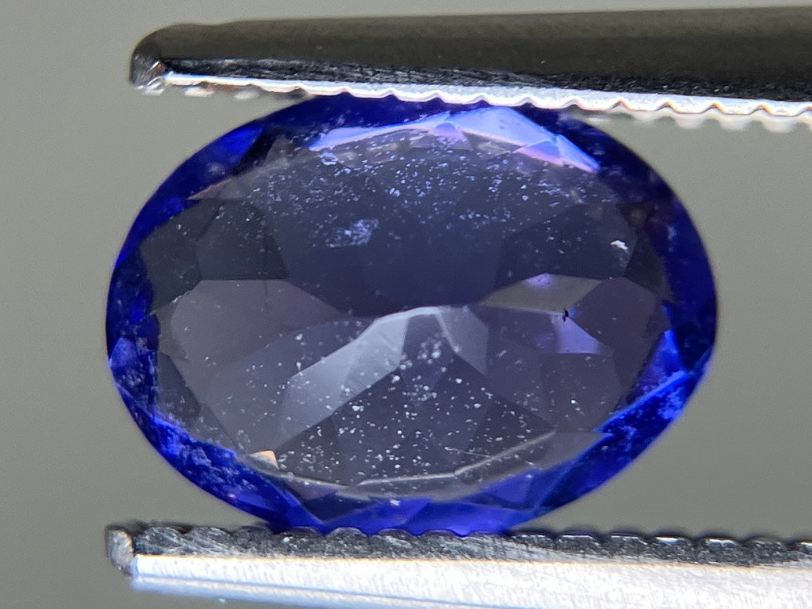 タンザナイト 天然 1.296ct 宝石ソーティング付き 7.9㎜×6.0㎜×3.7㎜ ルース（ 裸石 ） 7383YY