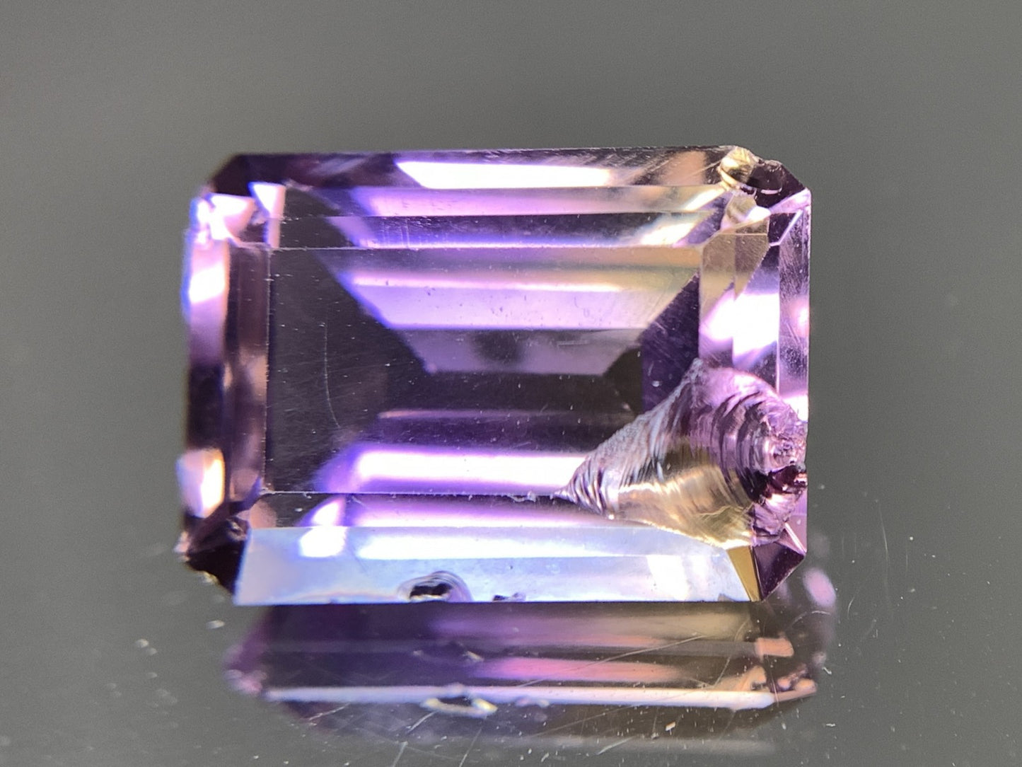 アメトリン 天然 6.792ct 宝石ソーティング付き 13.8㎜×10.0㎜×6.8㎜ ルース（ 裸石 ） 8036Y