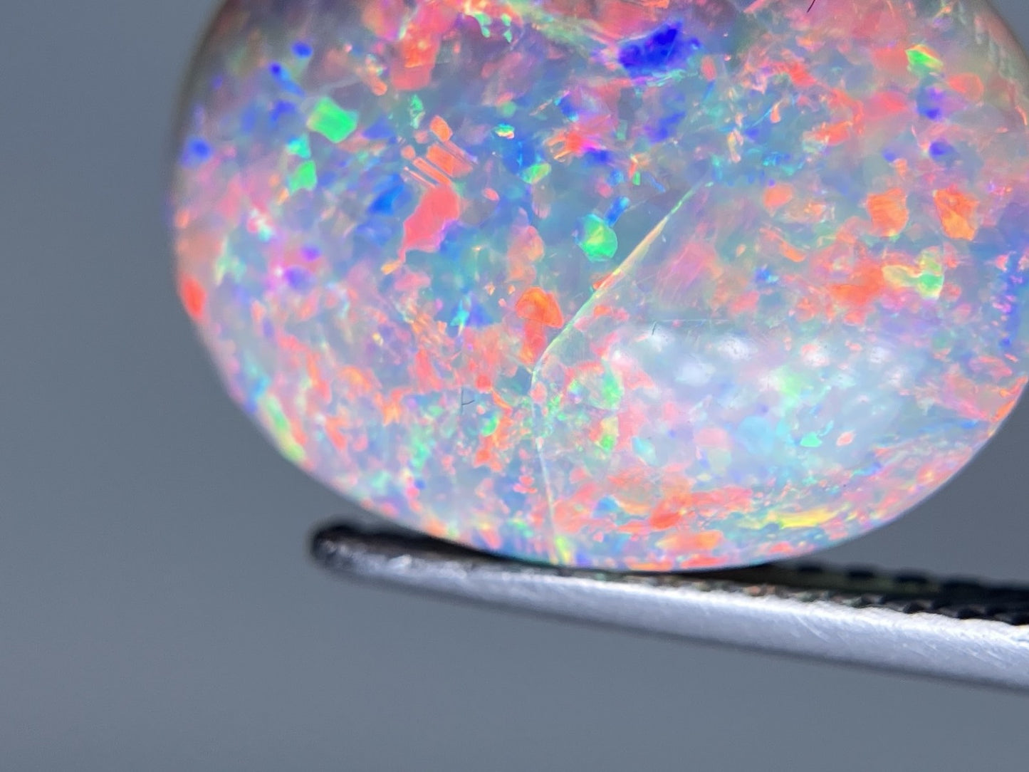 ブラックオパール　天然 6.770ct カン有り　中央宝石ソーティング付き 15.1㎜×11.8㎜×6.2㎜ 天然 ルース（ 裸石 ） 6263S