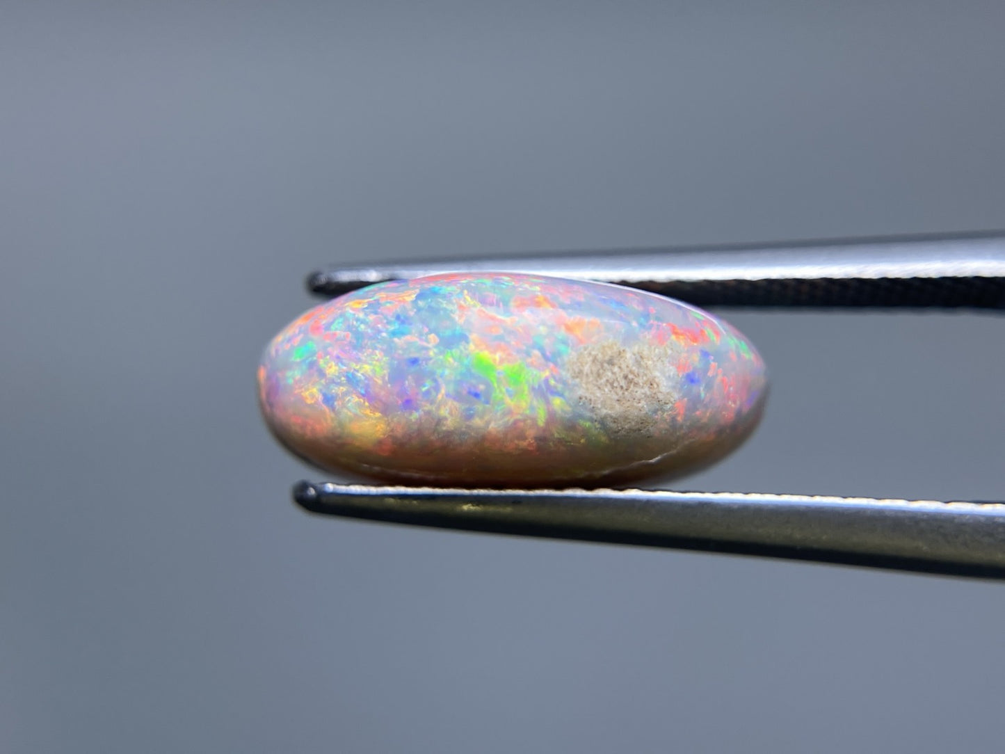 ブラックオパール　天然 6.770ct カン有り　中央宝石ソーティング付き 15.1㎜×11.8㎜×6.2㎜ 天然 ルース（ 裸石 ） 6263S