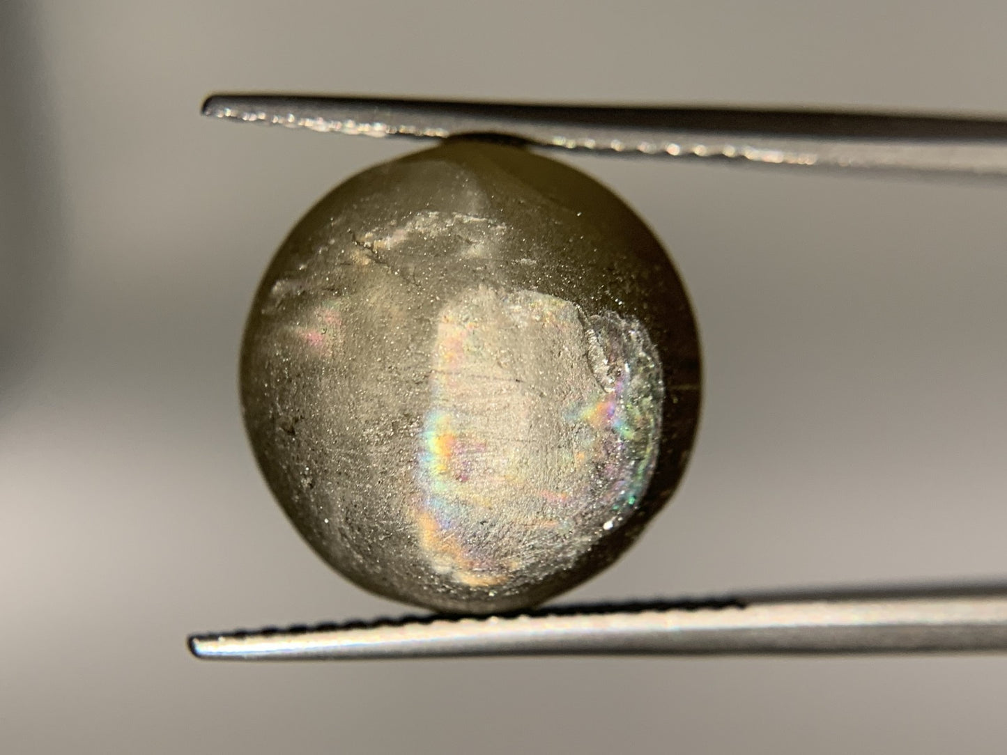 アパタイトキャッツアイ 22.820ct 宝石ソーティング付き  14.6㎜×14.4㎜×12.5㎜  ルース（ 裸石 ） 2838Y